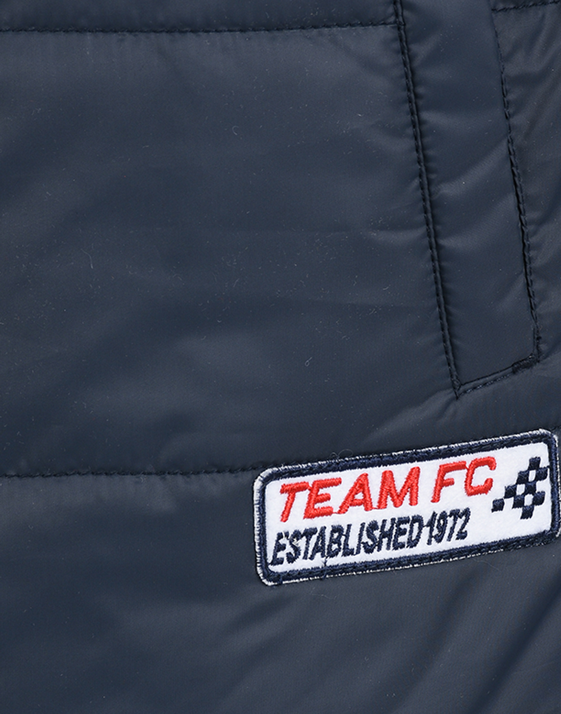 FCUK Men Blue Reversible Quilted Jacket