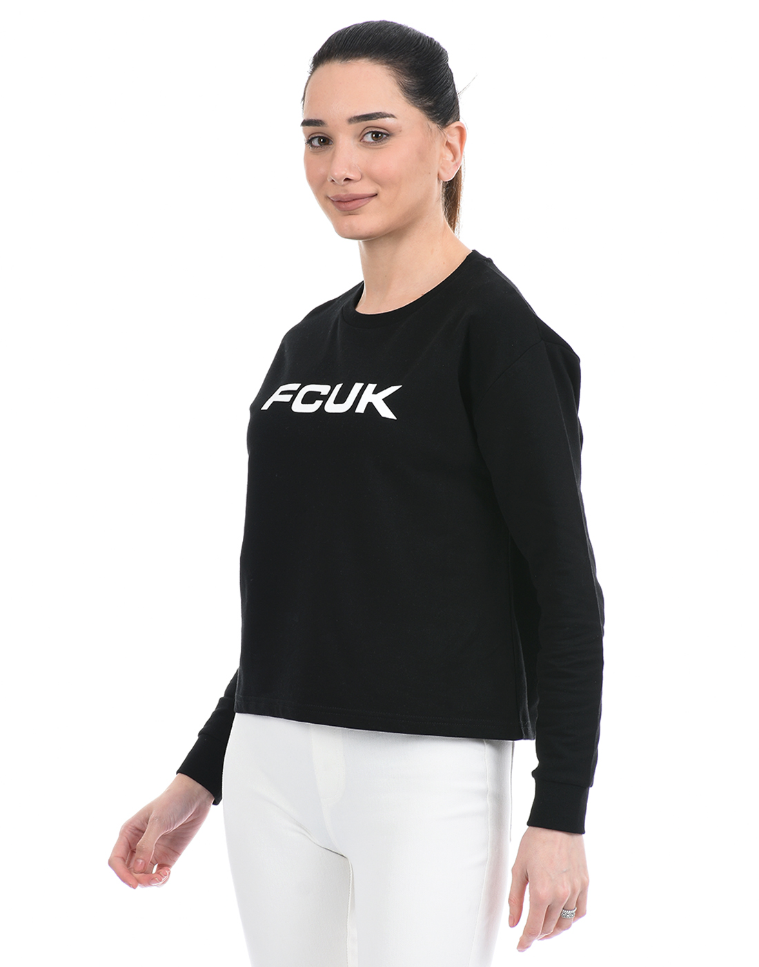 FCUK Women Black  Sweatshirt