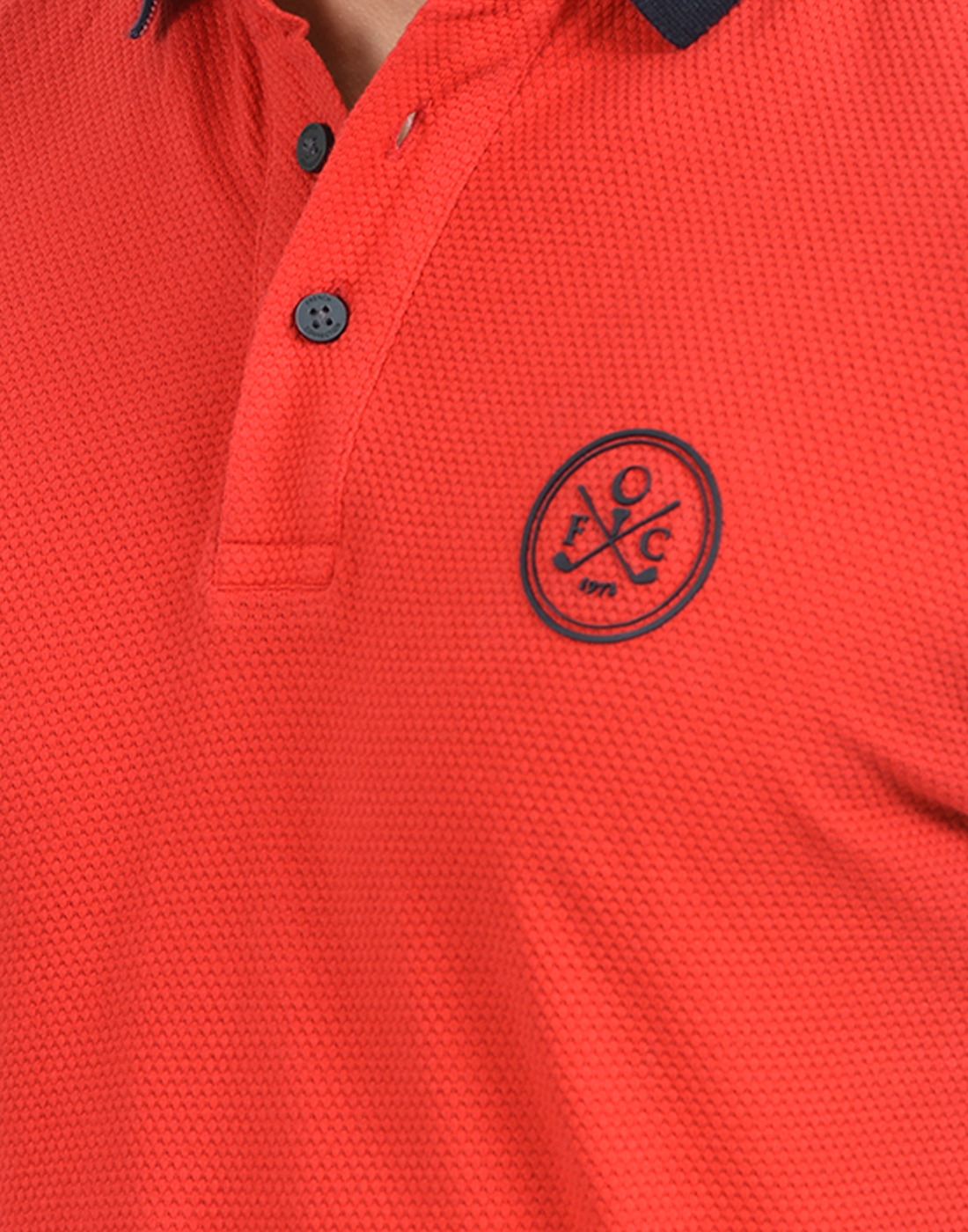 FCUK Men Red Polo T-Shirt