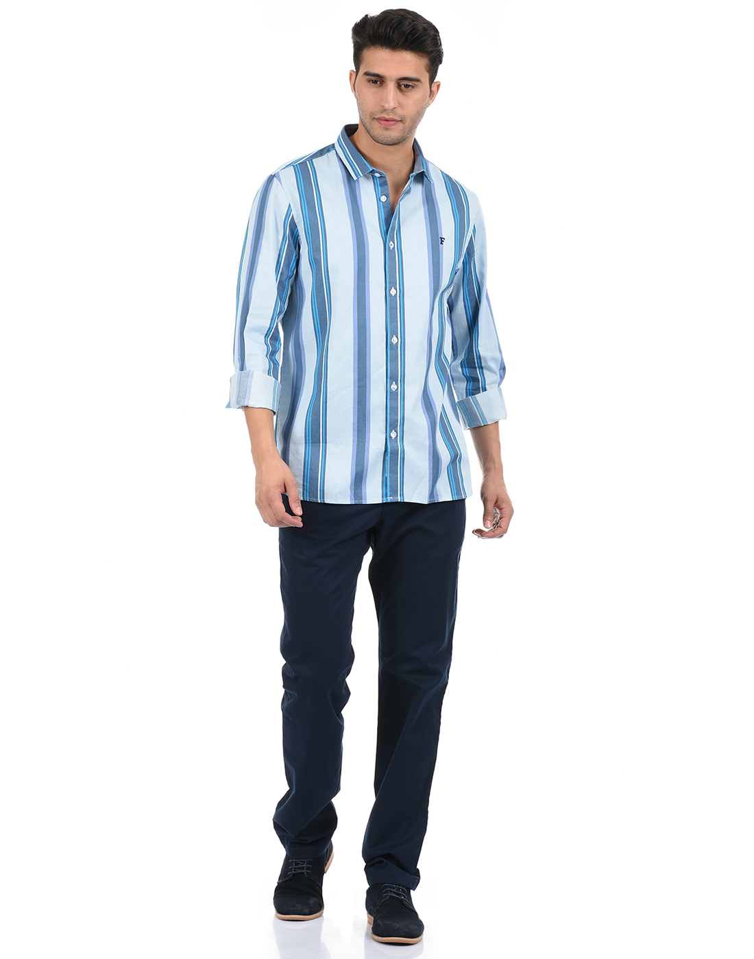 FCUK Men Blue Shirt