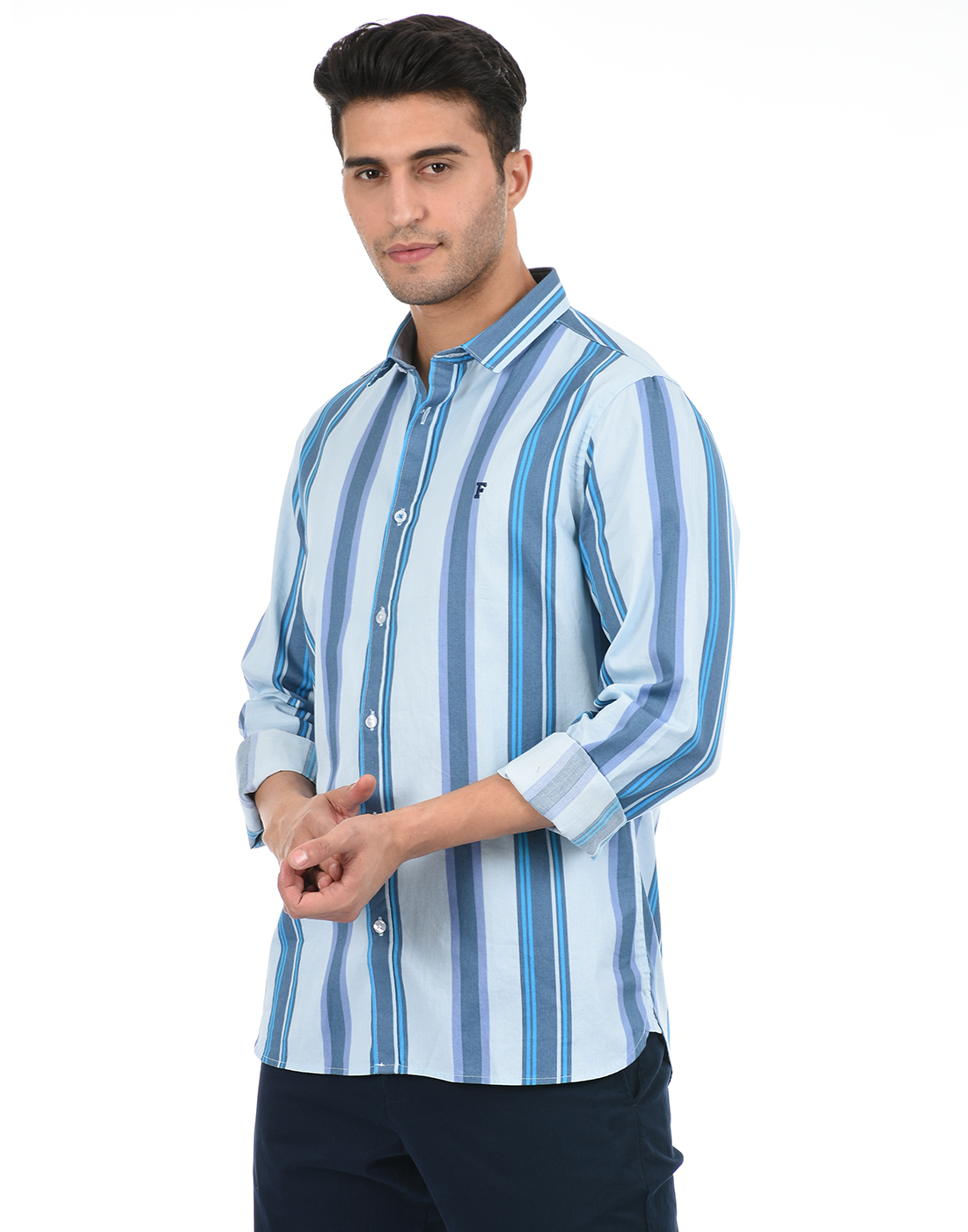 FCUK Men Blue Shirt