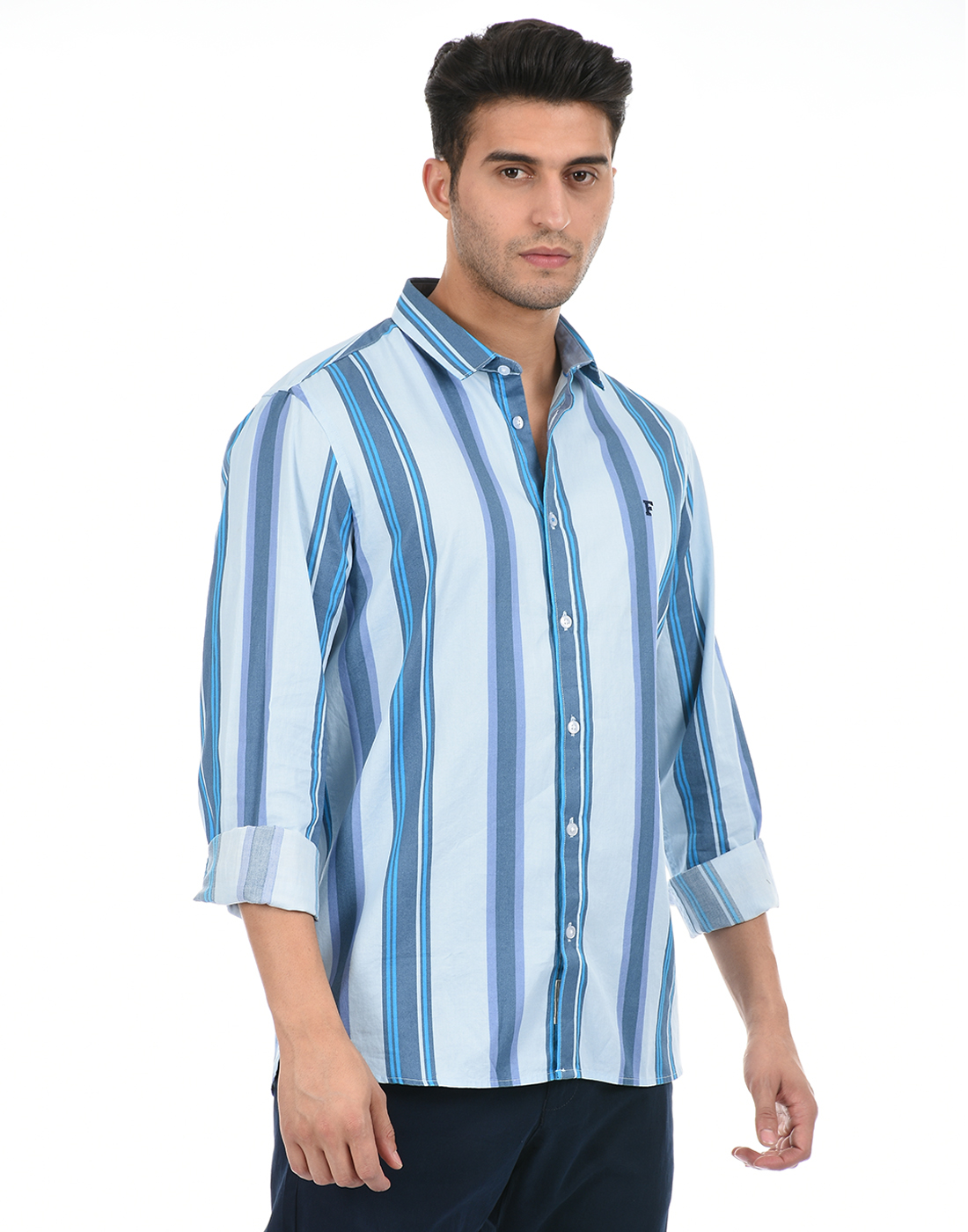 FCUK Men Blue Shirt