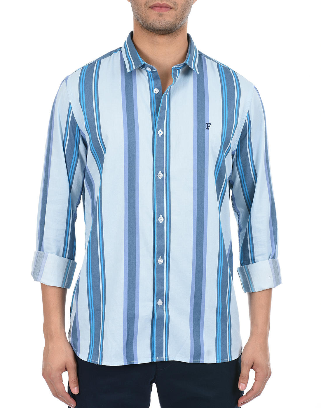 FCUK Men Blue Shirt