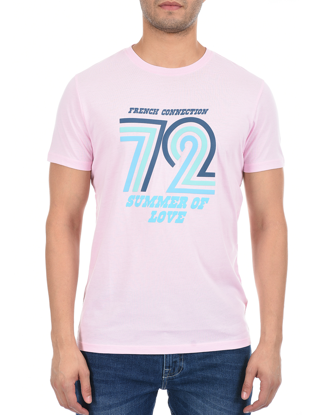 FCUK Men Pink T-Shirt