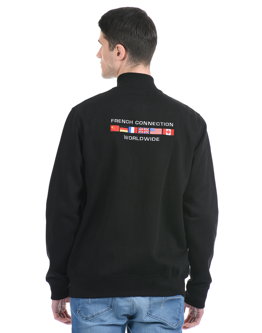 FCUK Men Black Sweatshirt
