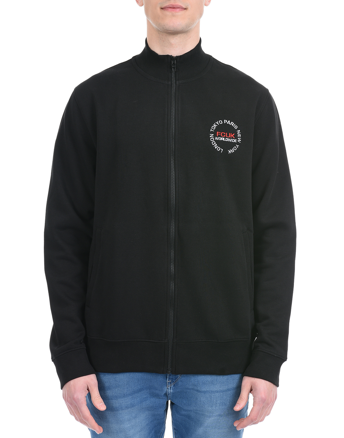 FCUK Men Black Sweatshirt