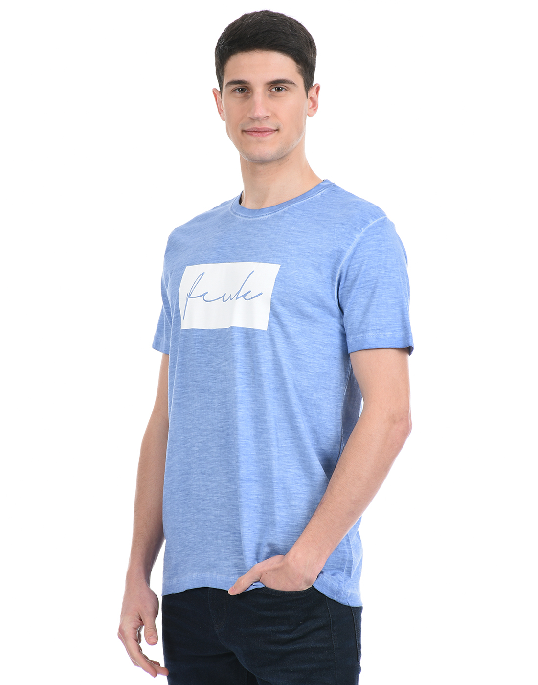 FCUK Men Blue T-Shirt