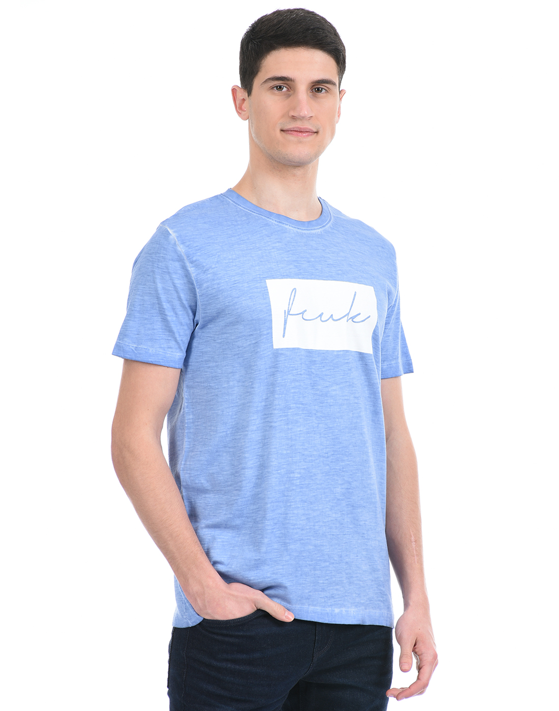 FCUK Men Blue T-Shirt
