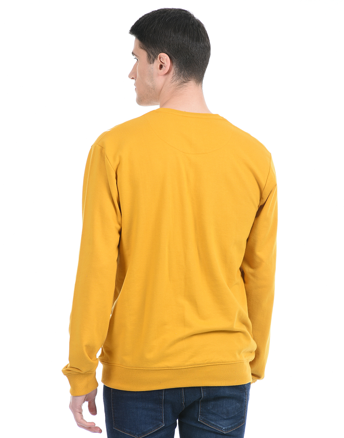 FCUK Men Yellow Sweatshirt