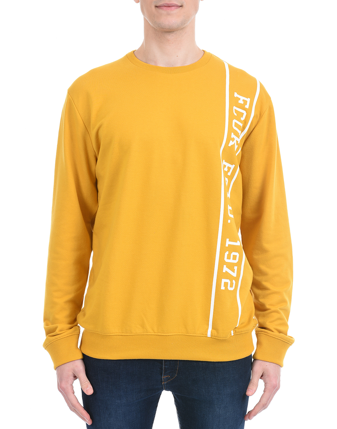 FCUK Men Yellow Sweatshirt