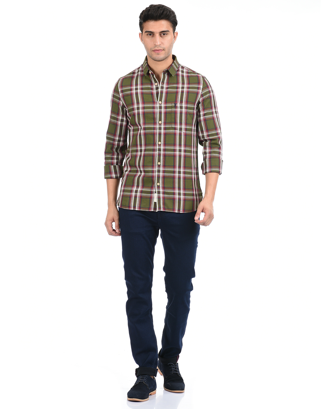 FCUK Men Green Shirt
