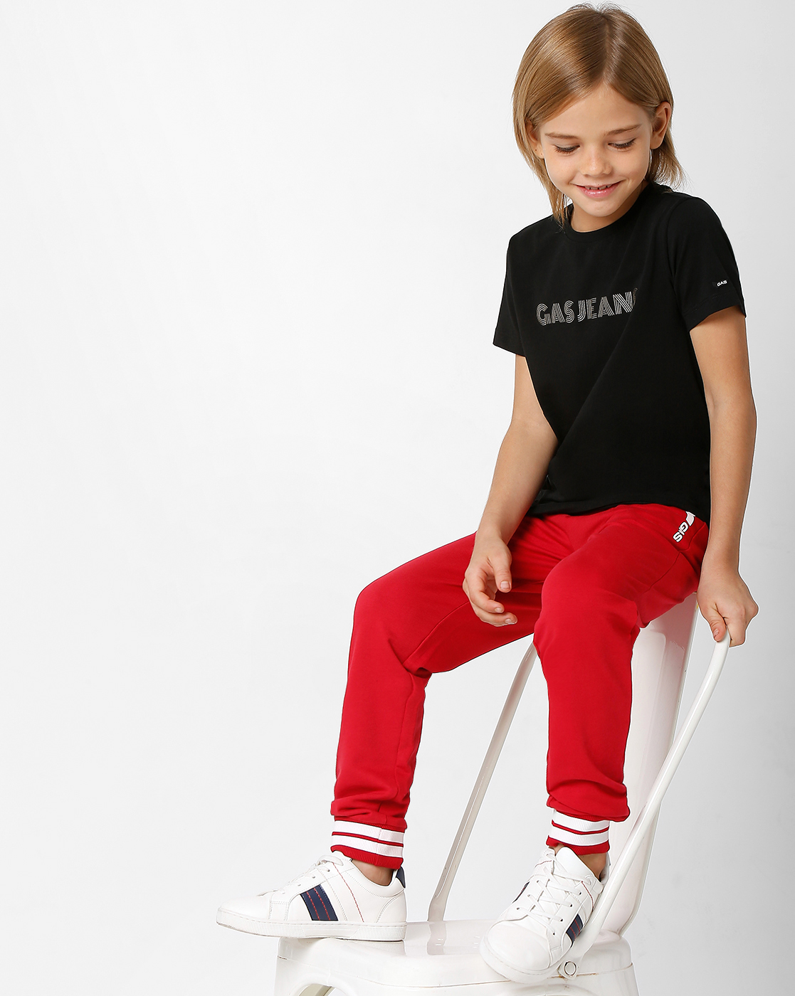 GAS KIDS Boys Solid Red Trackpants  Red  184681