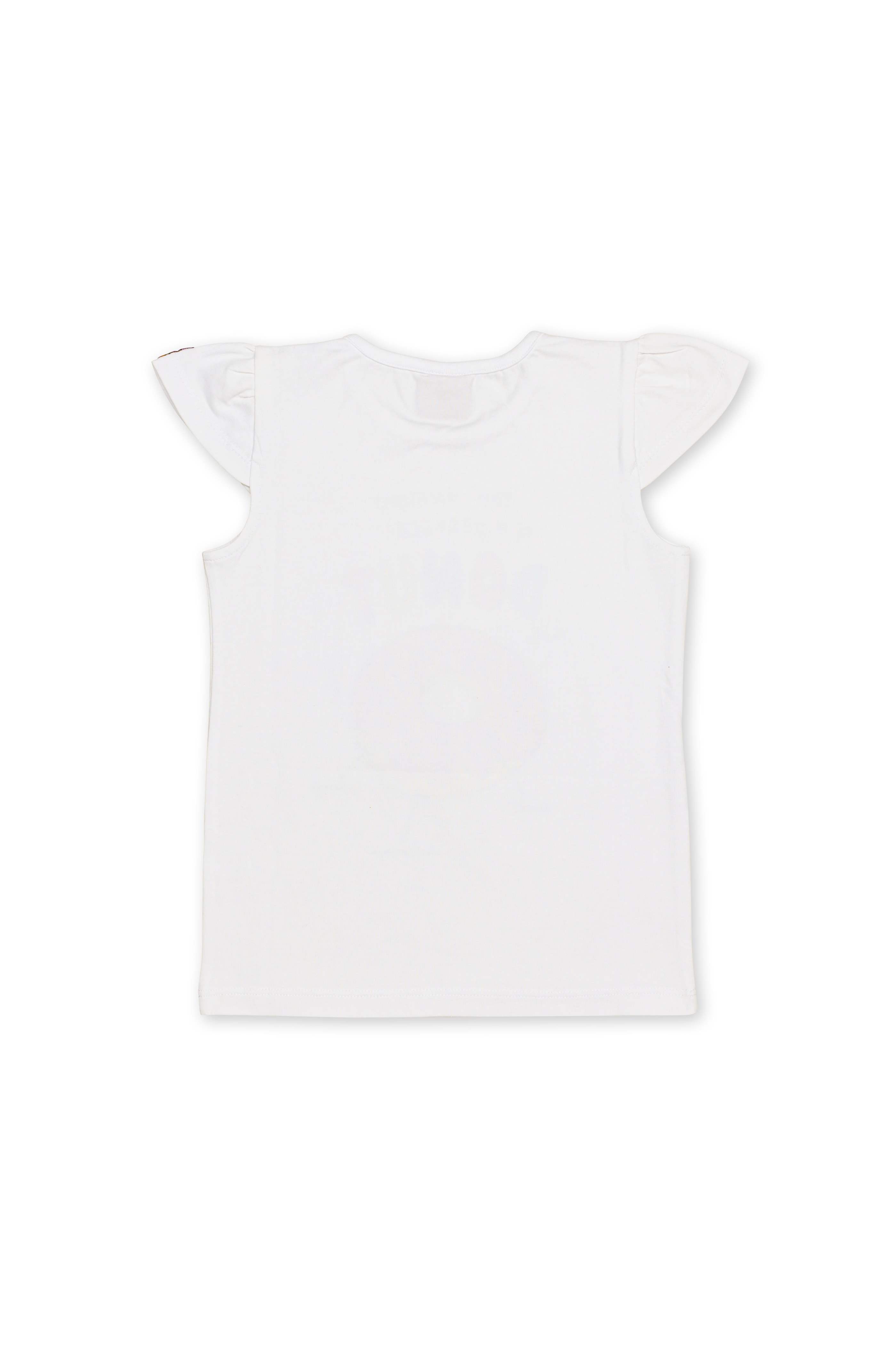 H by Hamleys Girls Graphic Print White T-Shirt