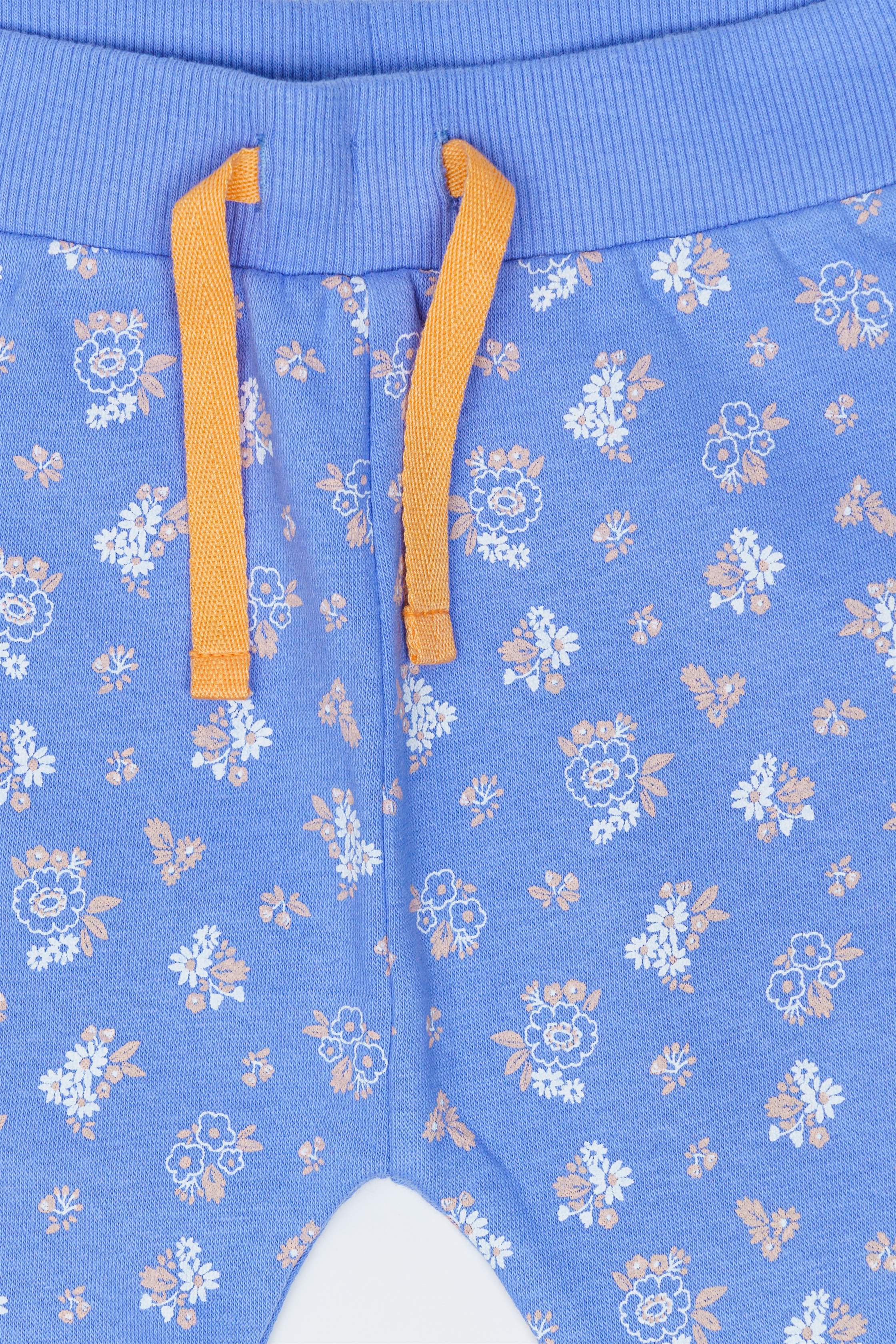 H by Hamleys Infant Girls Printed Blue Joggers