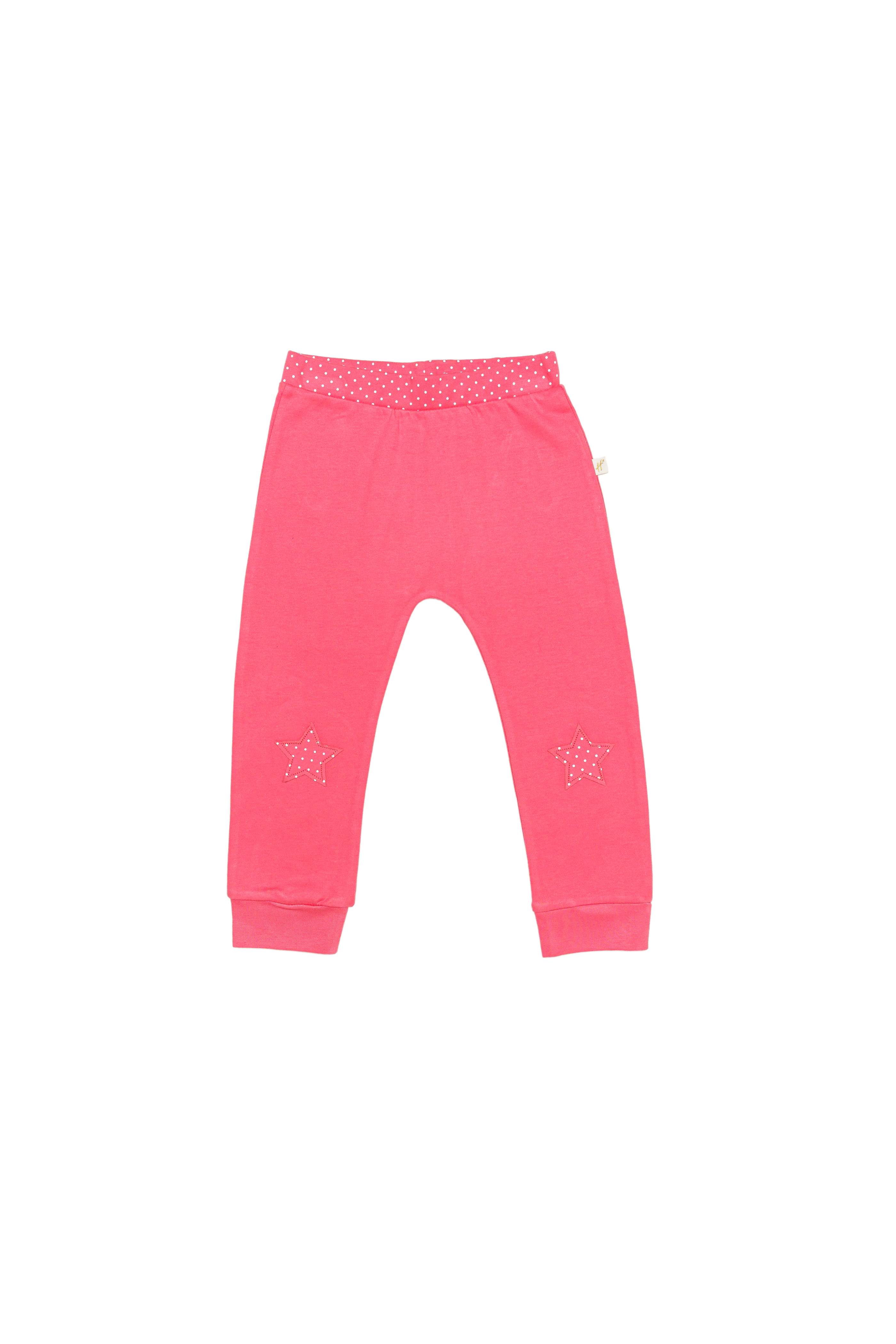 H by Hamleys Infant Girls Applique Pink Joggers