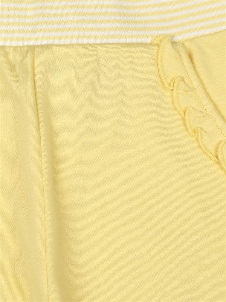 H by Hamleys Infant Girls Applique Yellow Joggers