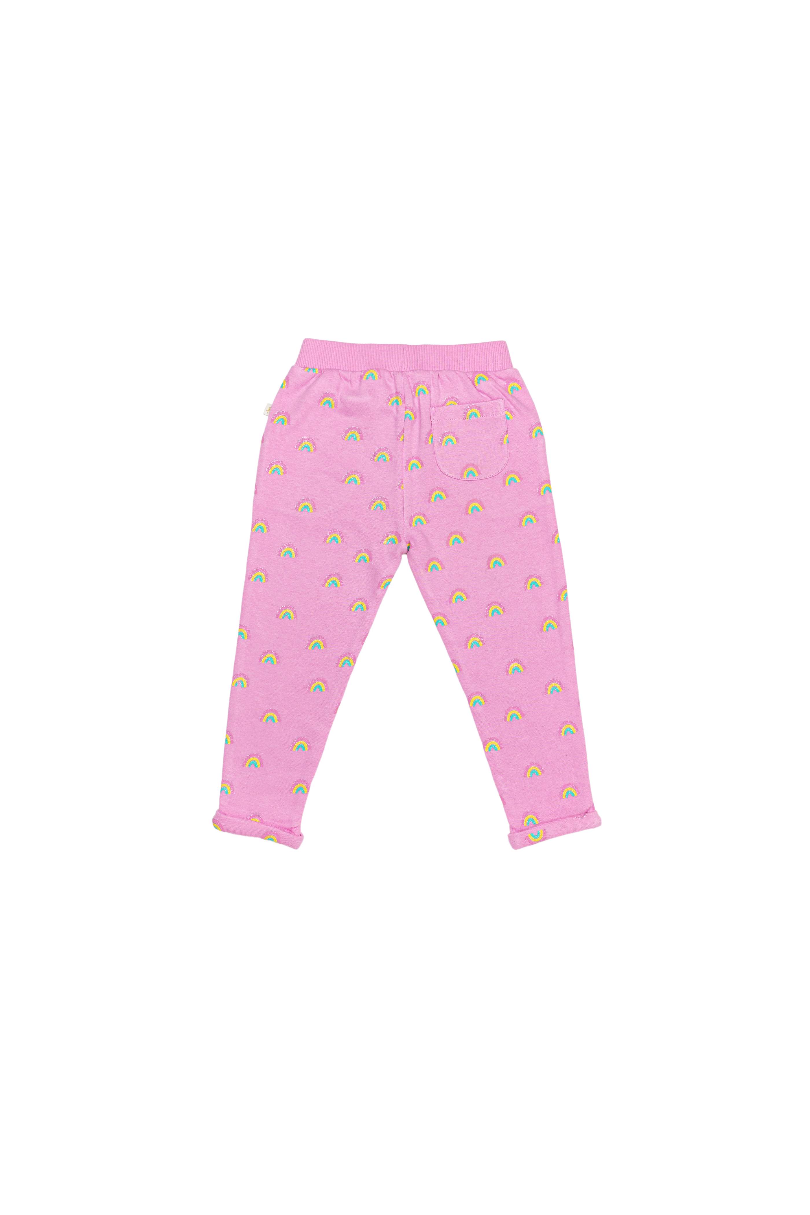 H by Hamleys Infant Girls Printed Pink Track Pants