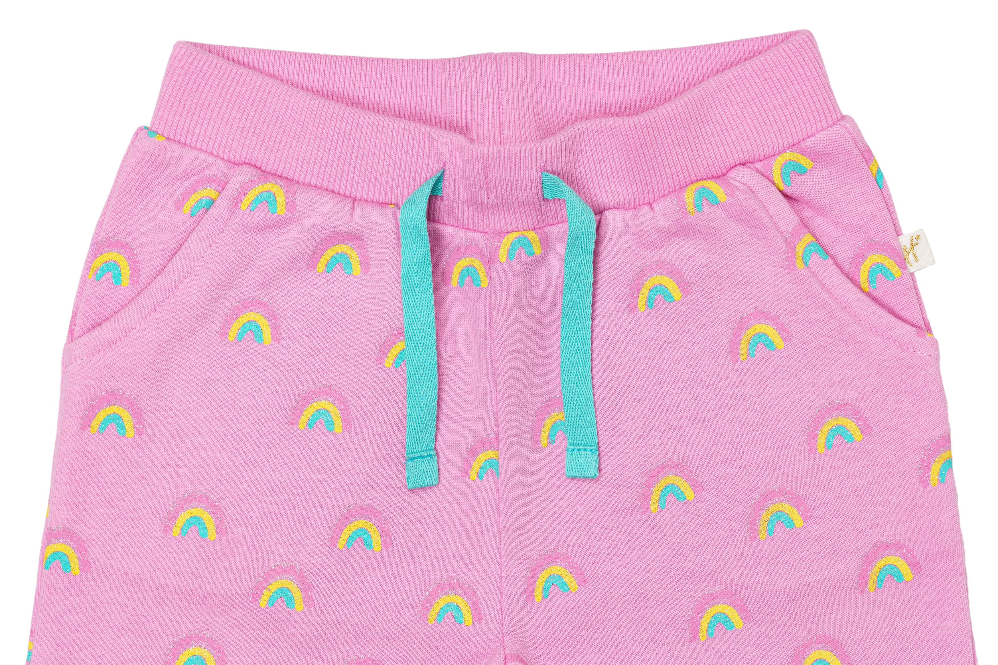 H by Hamleys Infant Girls Printed Pink Track Pants