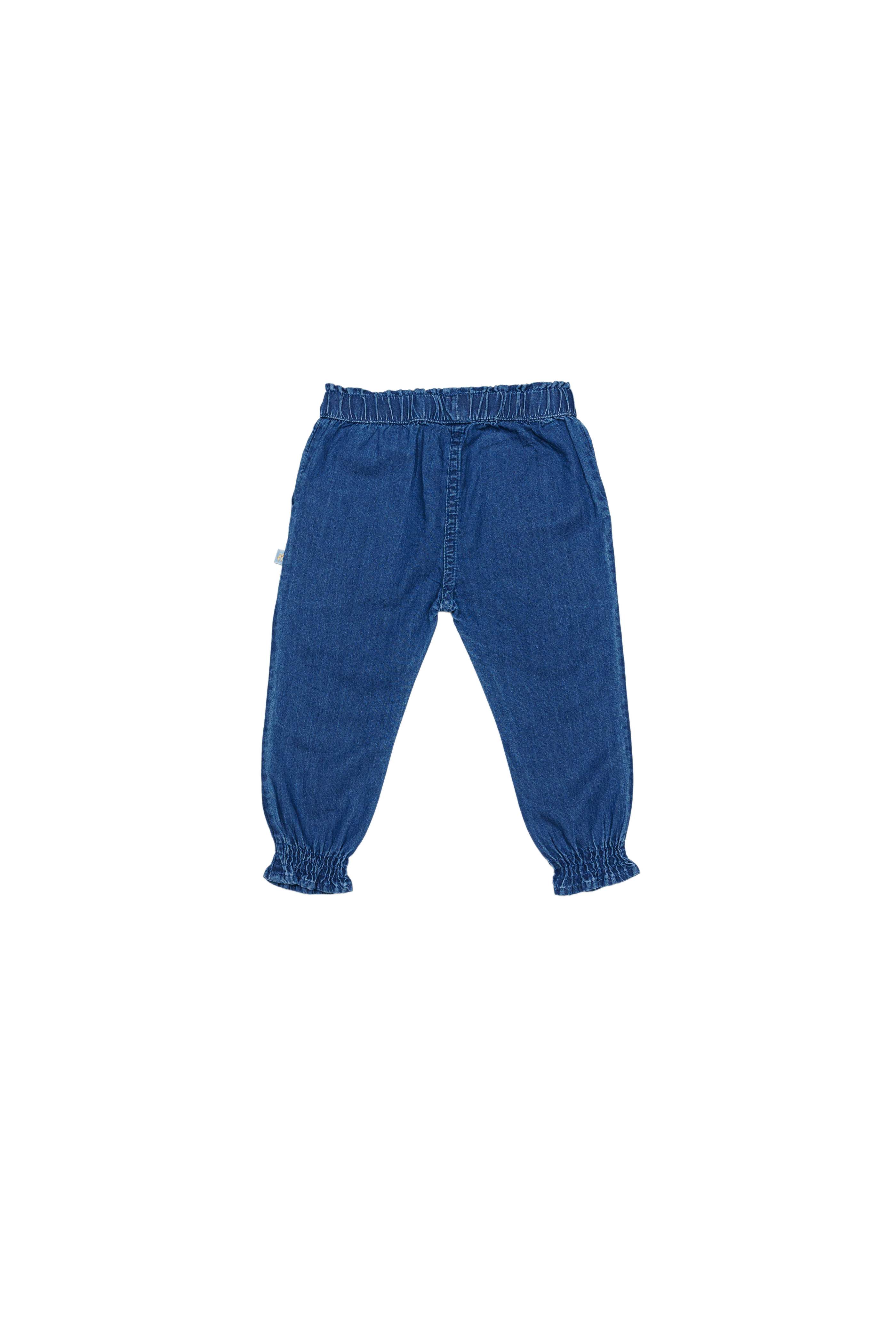 H by Hamleys Girls Embroidered Blue Jogger Jeans, Blue