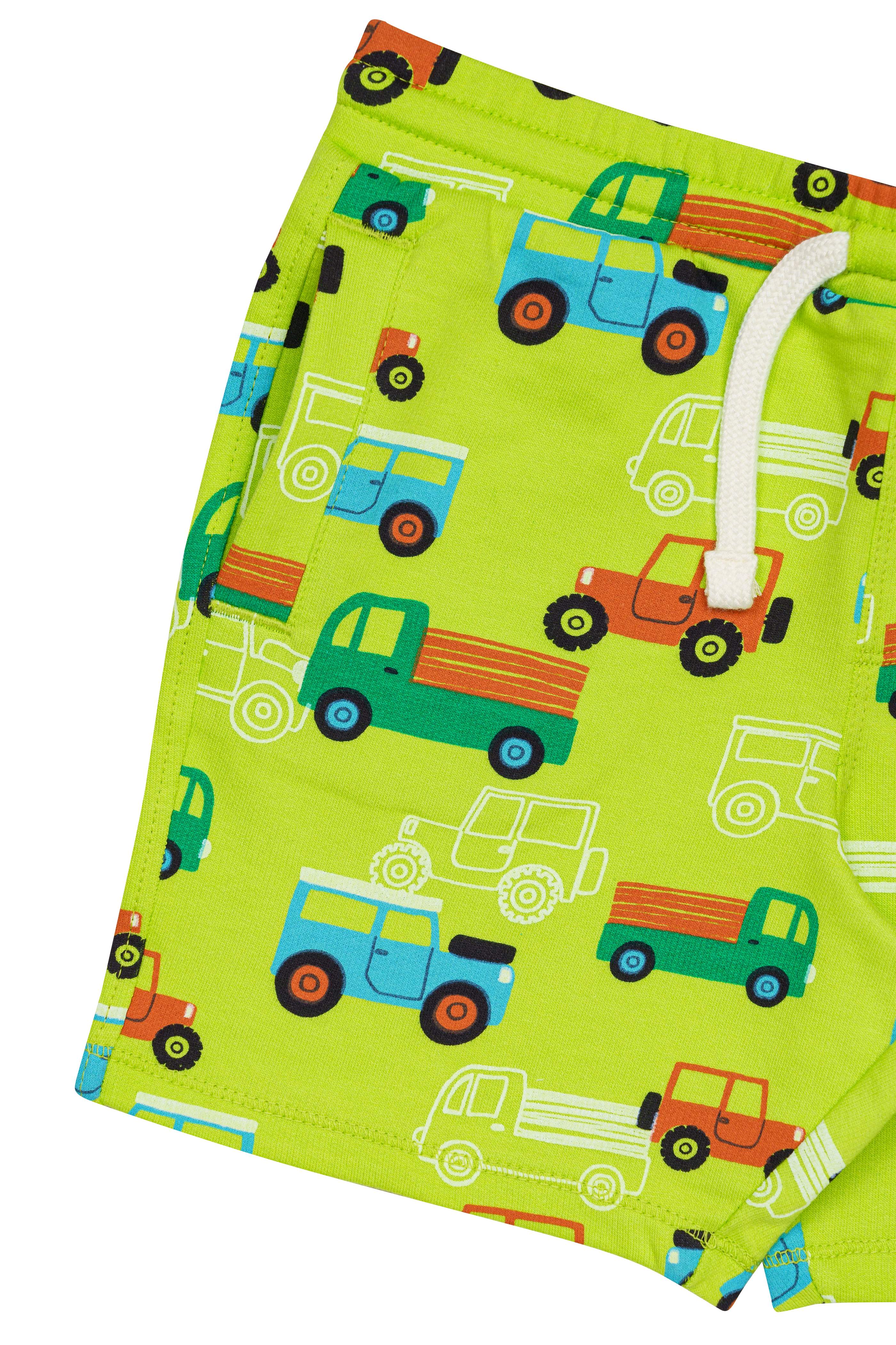 H by Hamleys Boys Printed Green Basic Shorts