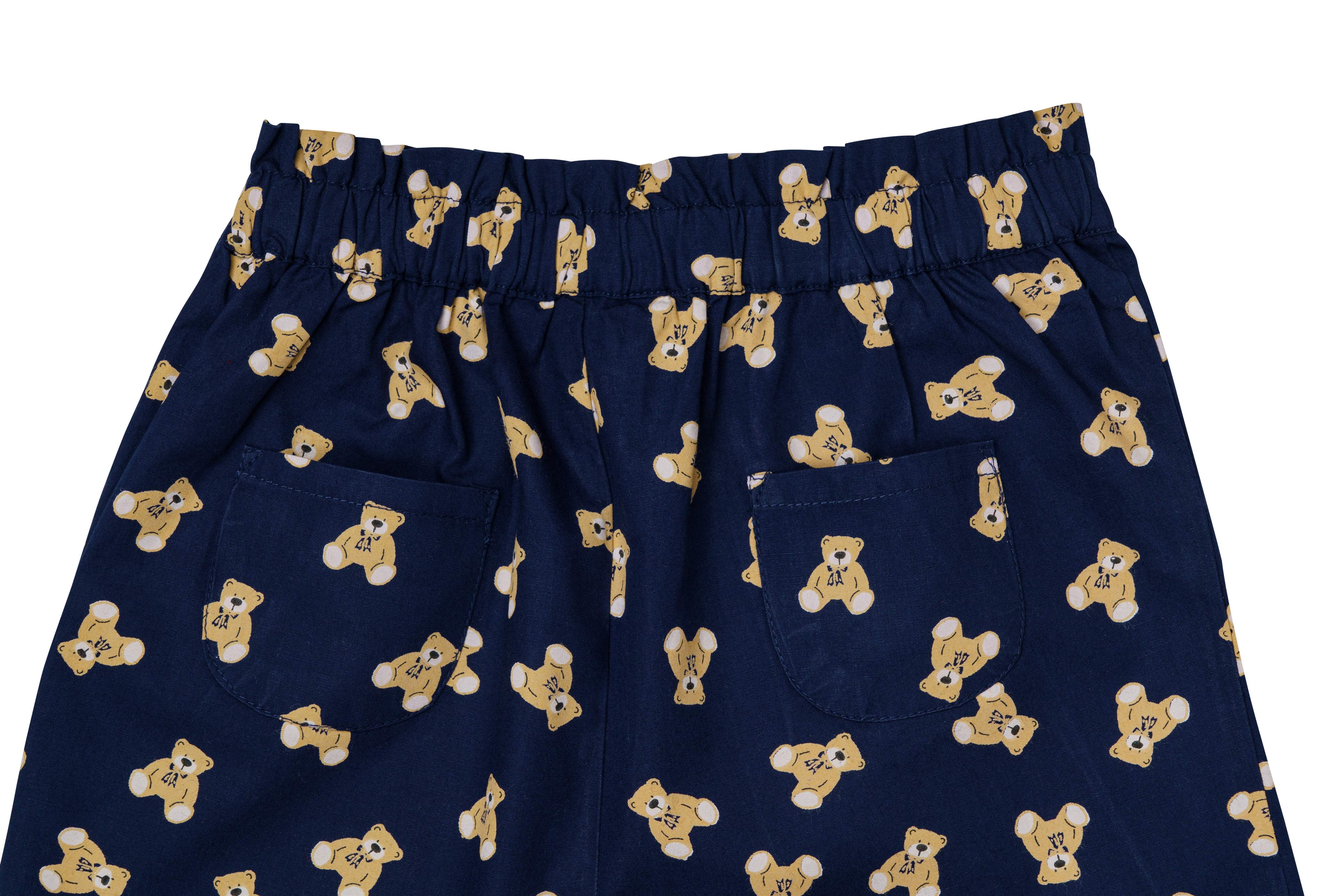 H by Hamleys Infant Girls Printed Navy Shorts