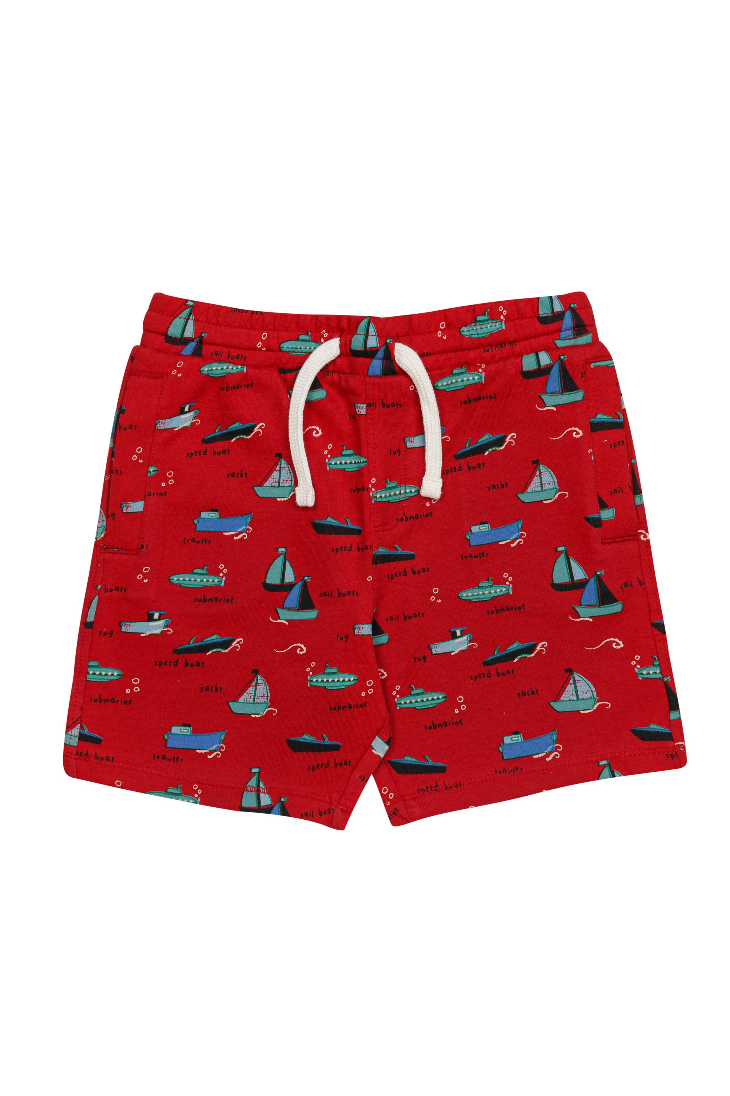H by Hamleys Boys Printed Red Basic Shorts