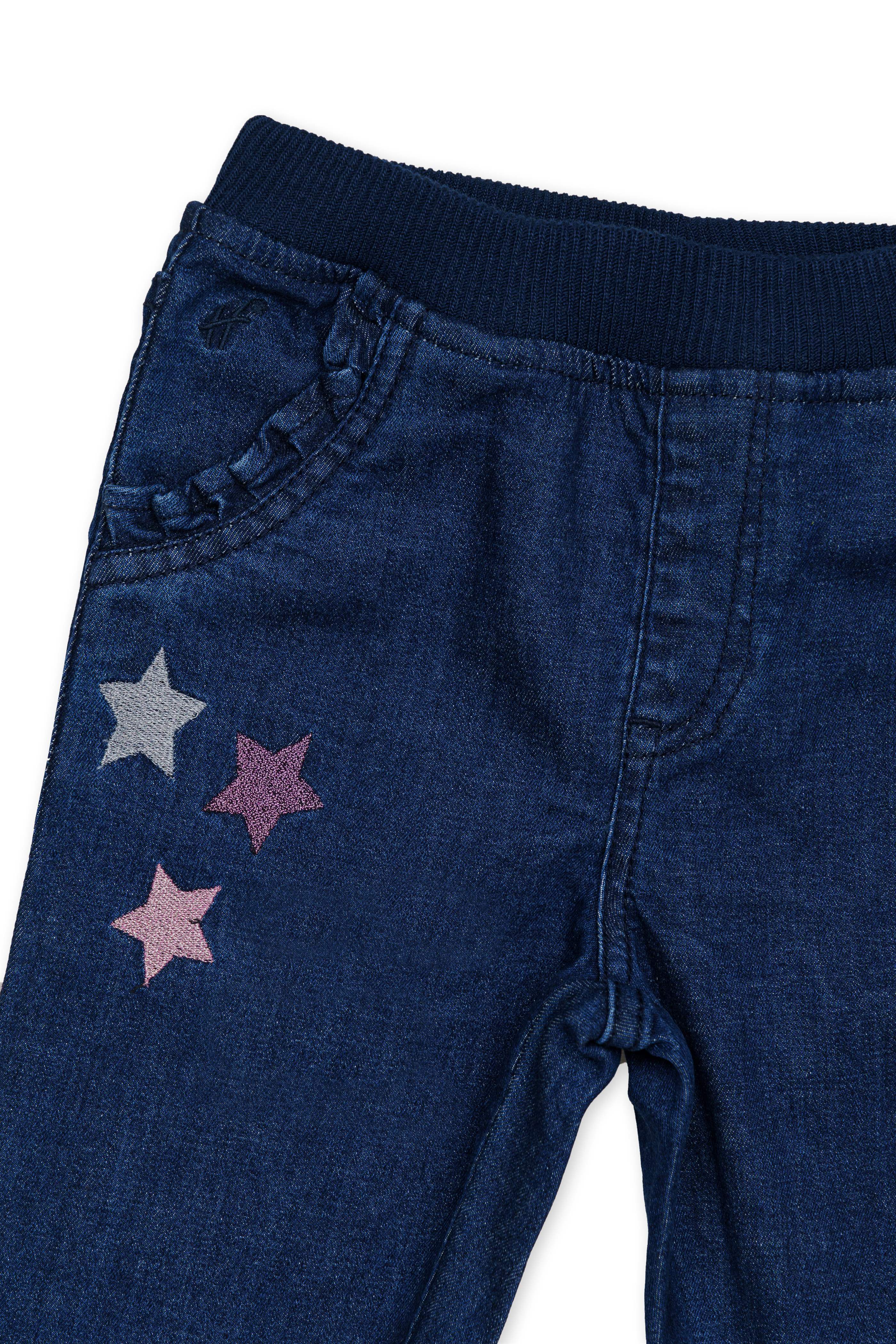 H by Hamleys Girls Embroidered Blue Jogger Jeans