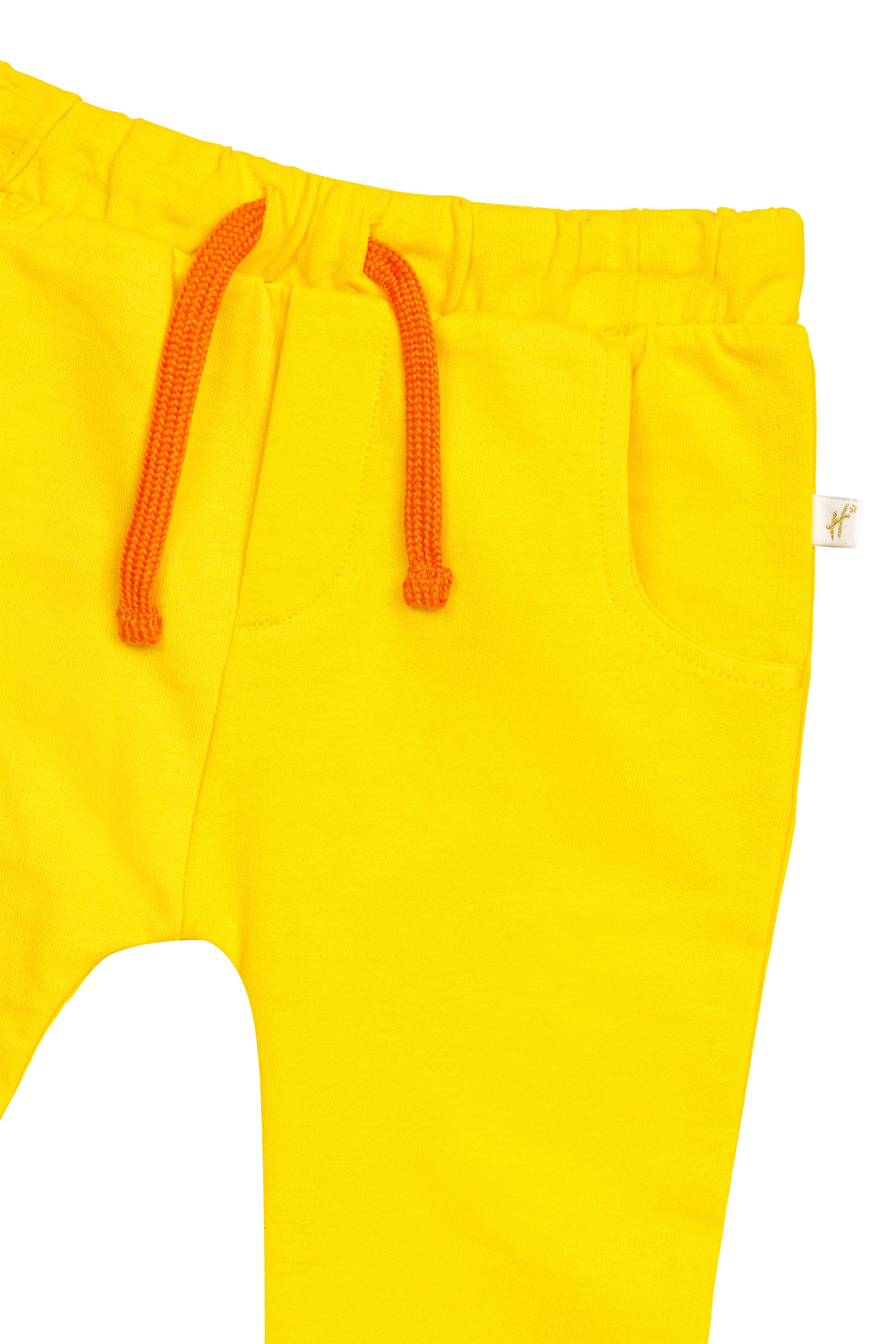 H by Hamleys Infant Boys Printed Yellow Joggers