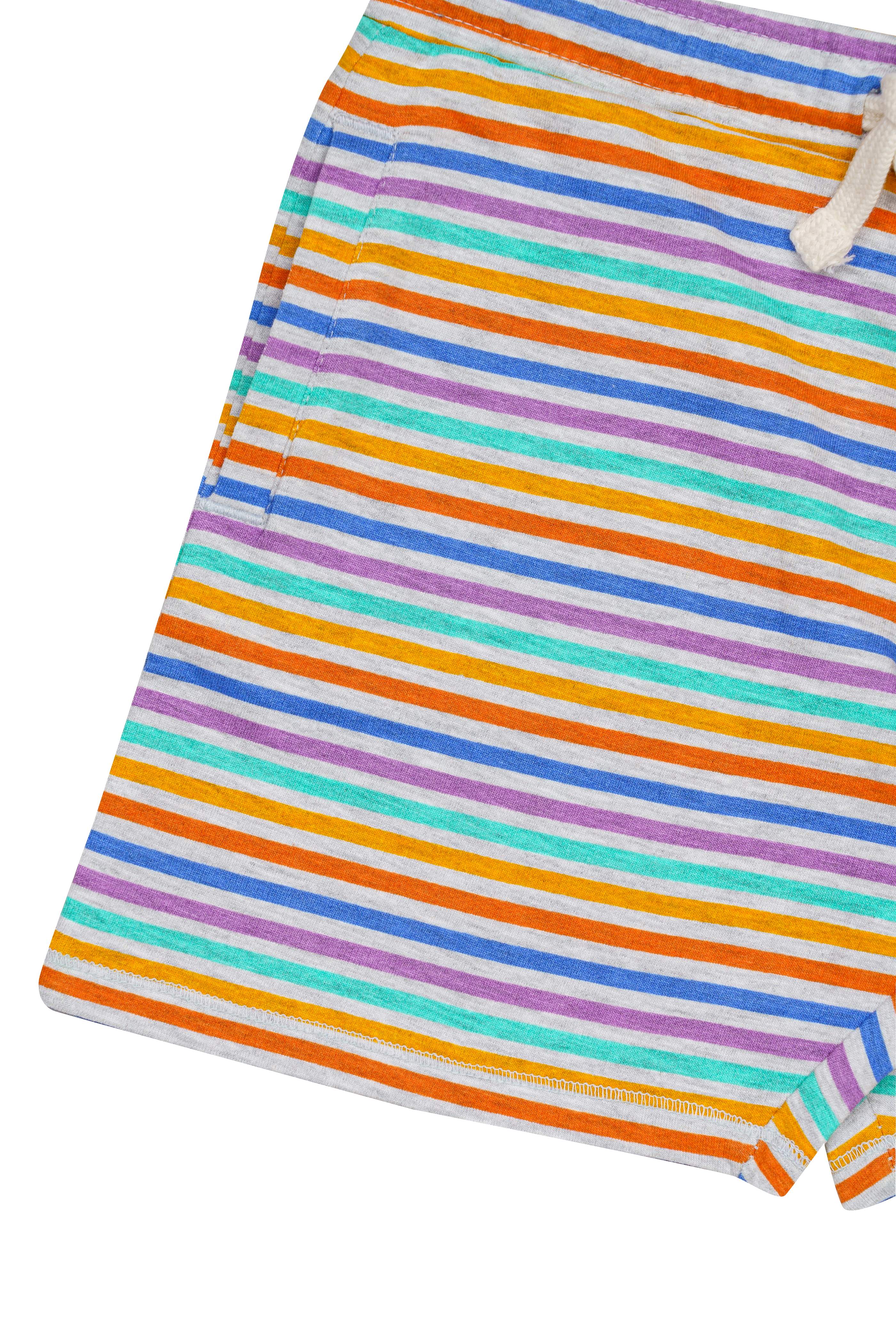 H by Hamleys Boys Striped Multicolor Basic Shorts