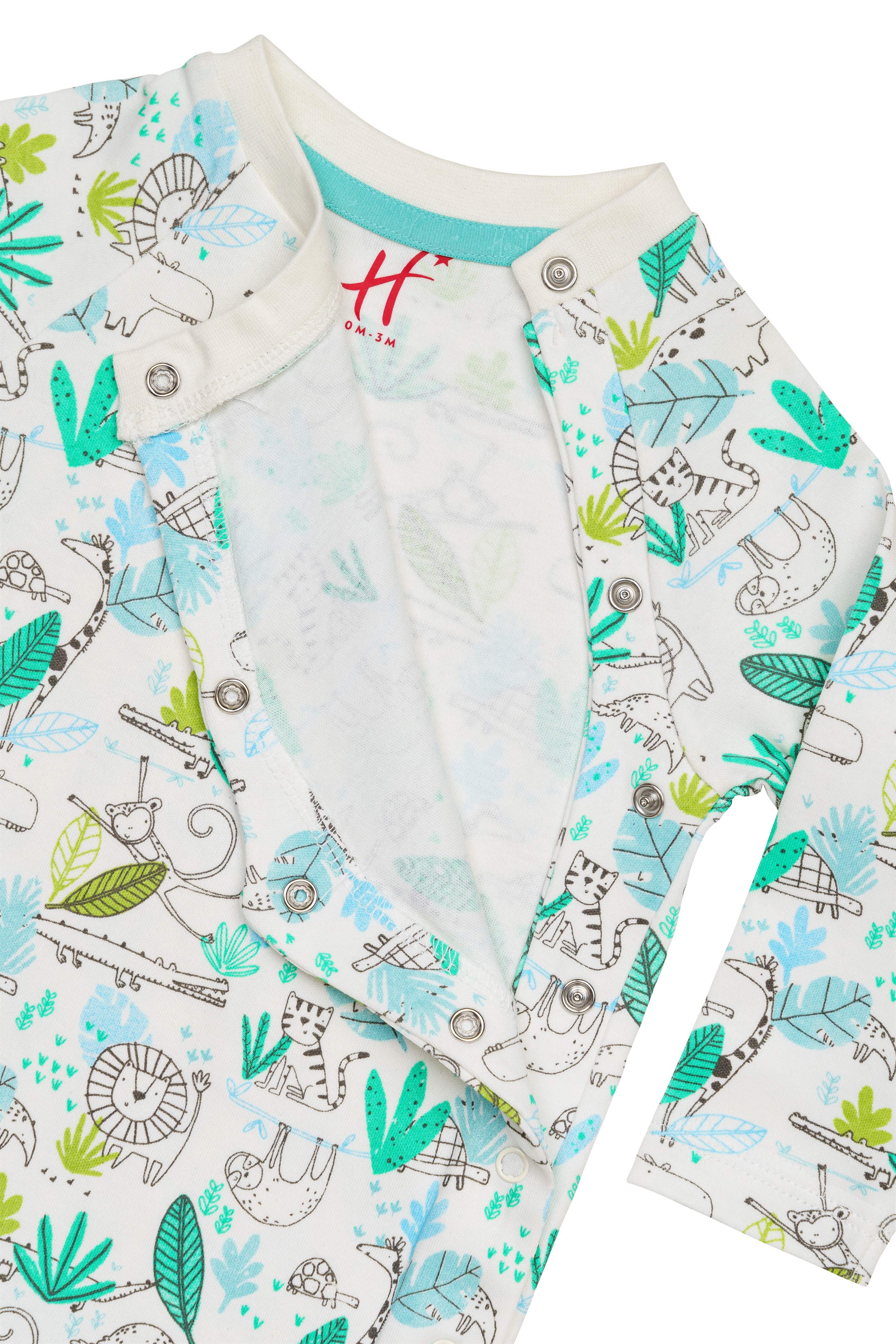 H by Hamleys Unisex Kids Printed Off White Romper