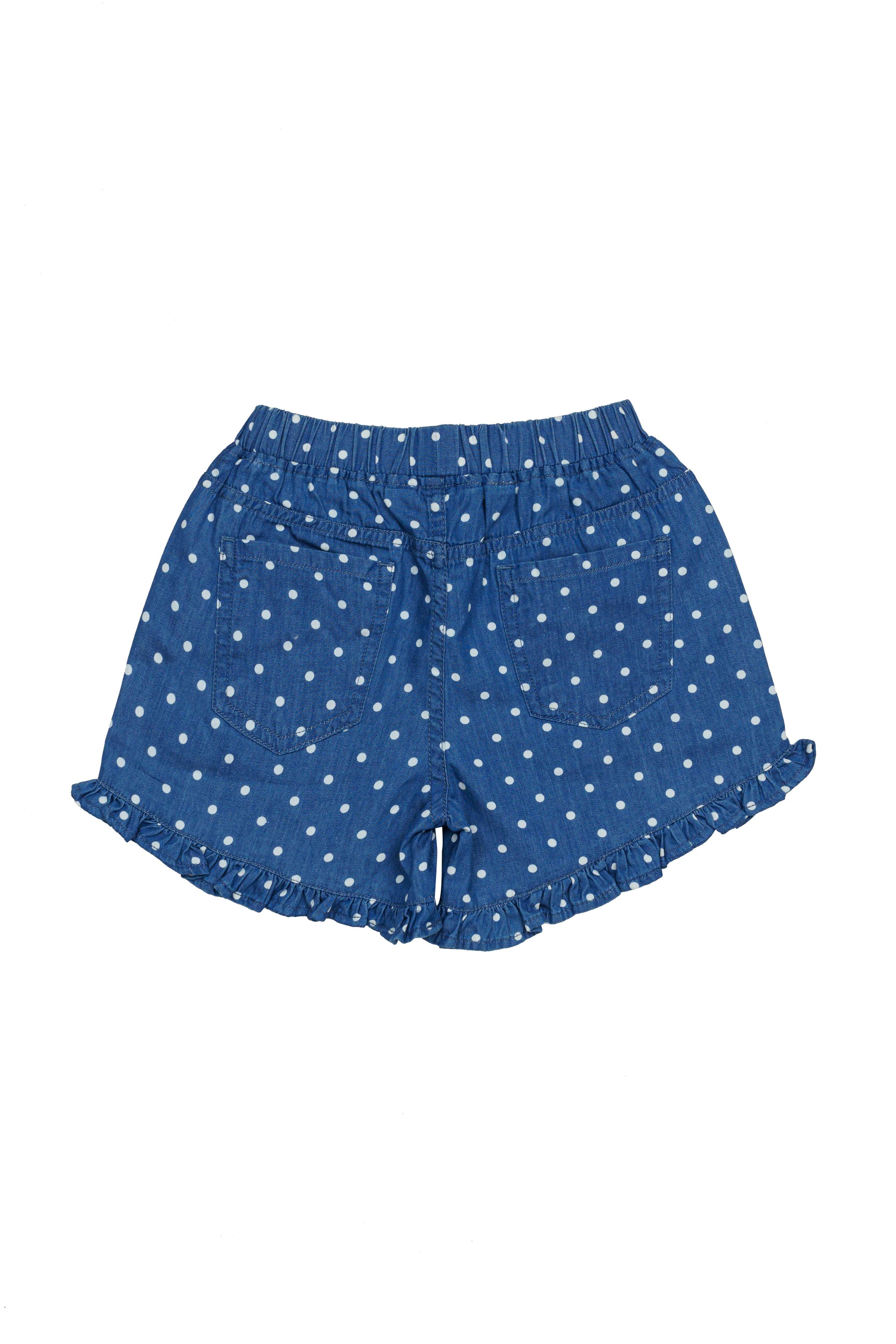 H by Hamleys Girls Embroidered Blue Shorts