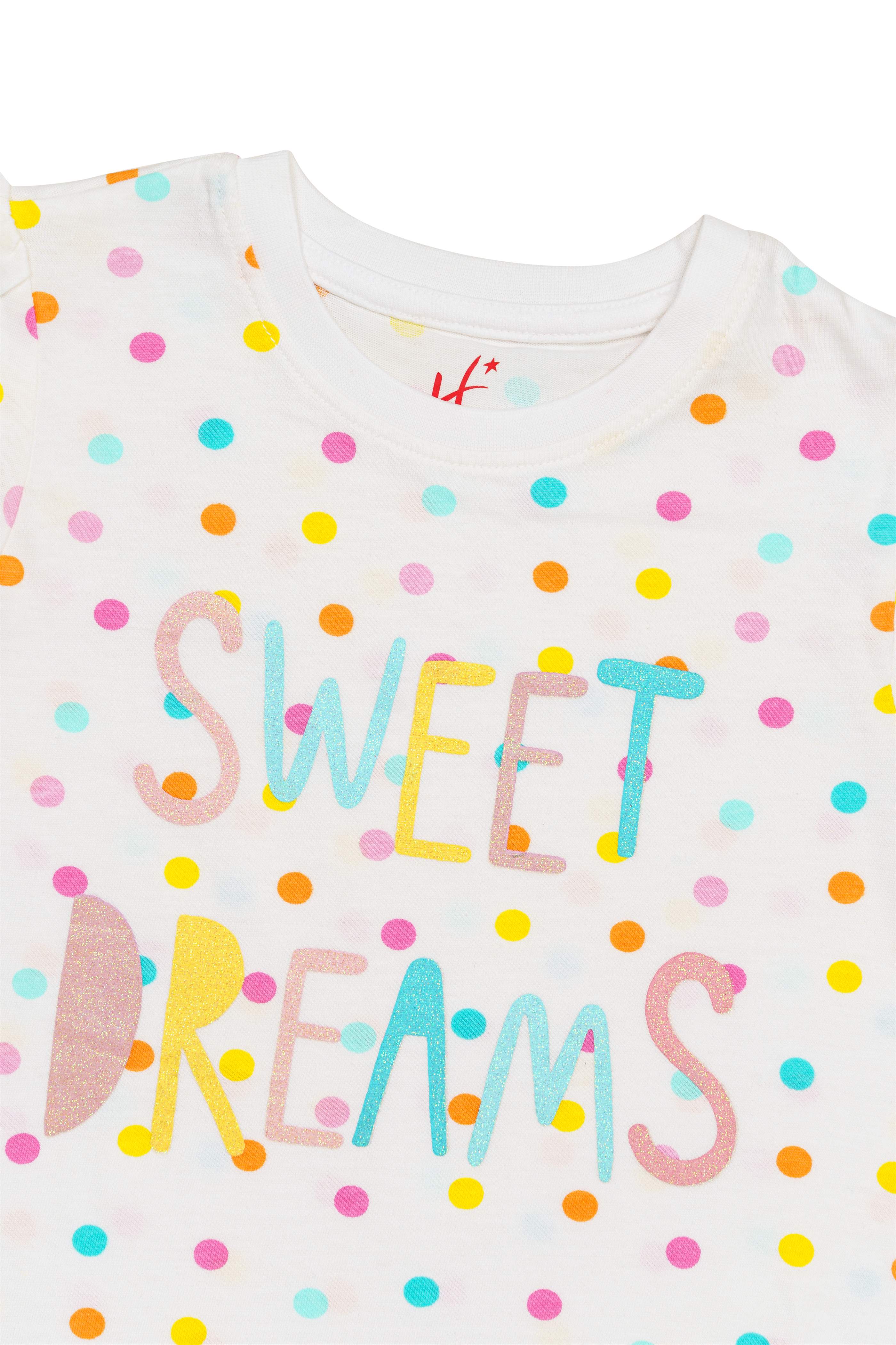 H by Hamleys Girls Printed Multicolor T-Shirt & Shorts Set
