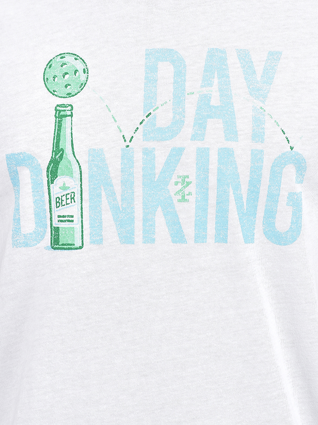 Izod Men's Typography White Round Neck T-Shirt