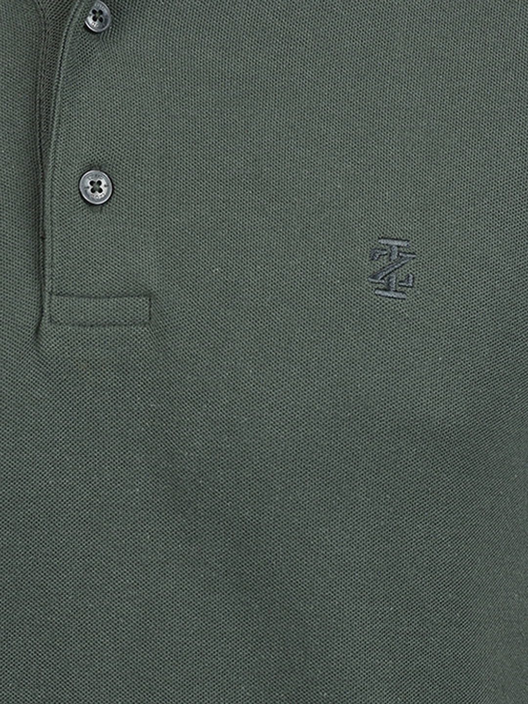 Izod Men's Solid Green Polo T-Shirt