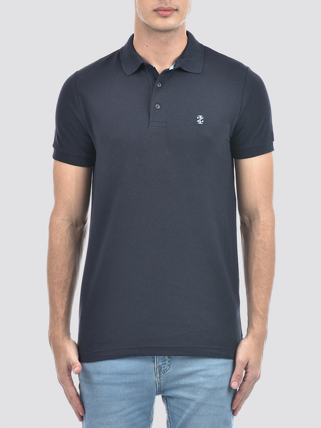 Izod Men's Solid Navy Polo T-Shirt