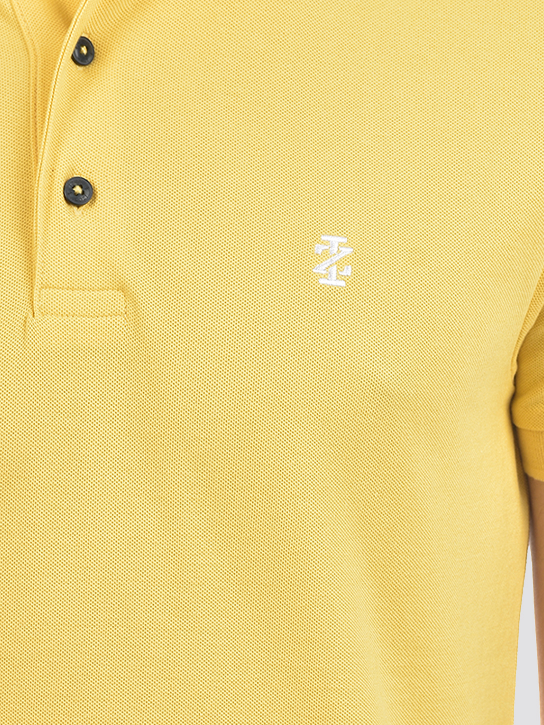 Izod Men's Solid Yellow Polo T-Shirt