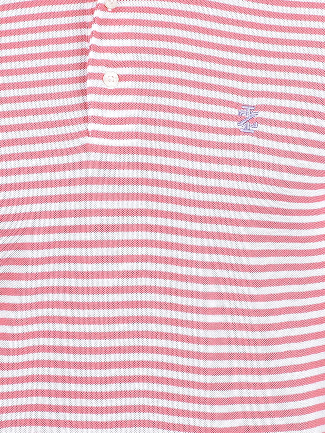 Izod Men's Striped Pink Polo T-Shirt