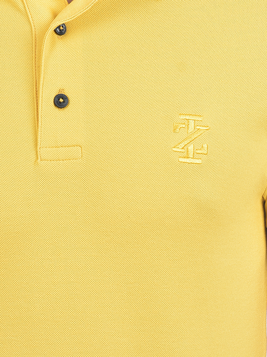 Izod Men's Solid Yellow Polo T-Shirt
