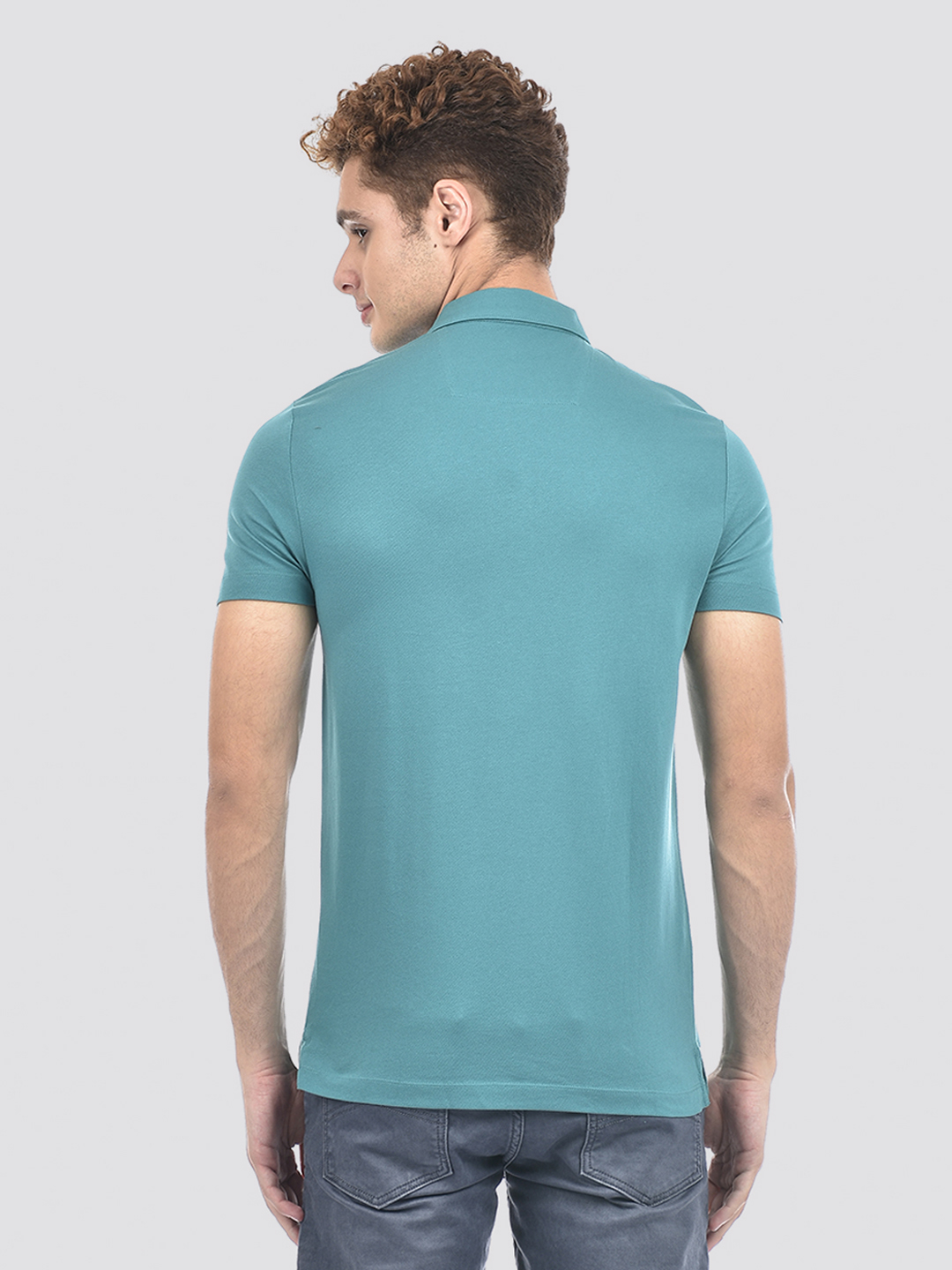 Izod Men's Solid Green Polo T-Shirt