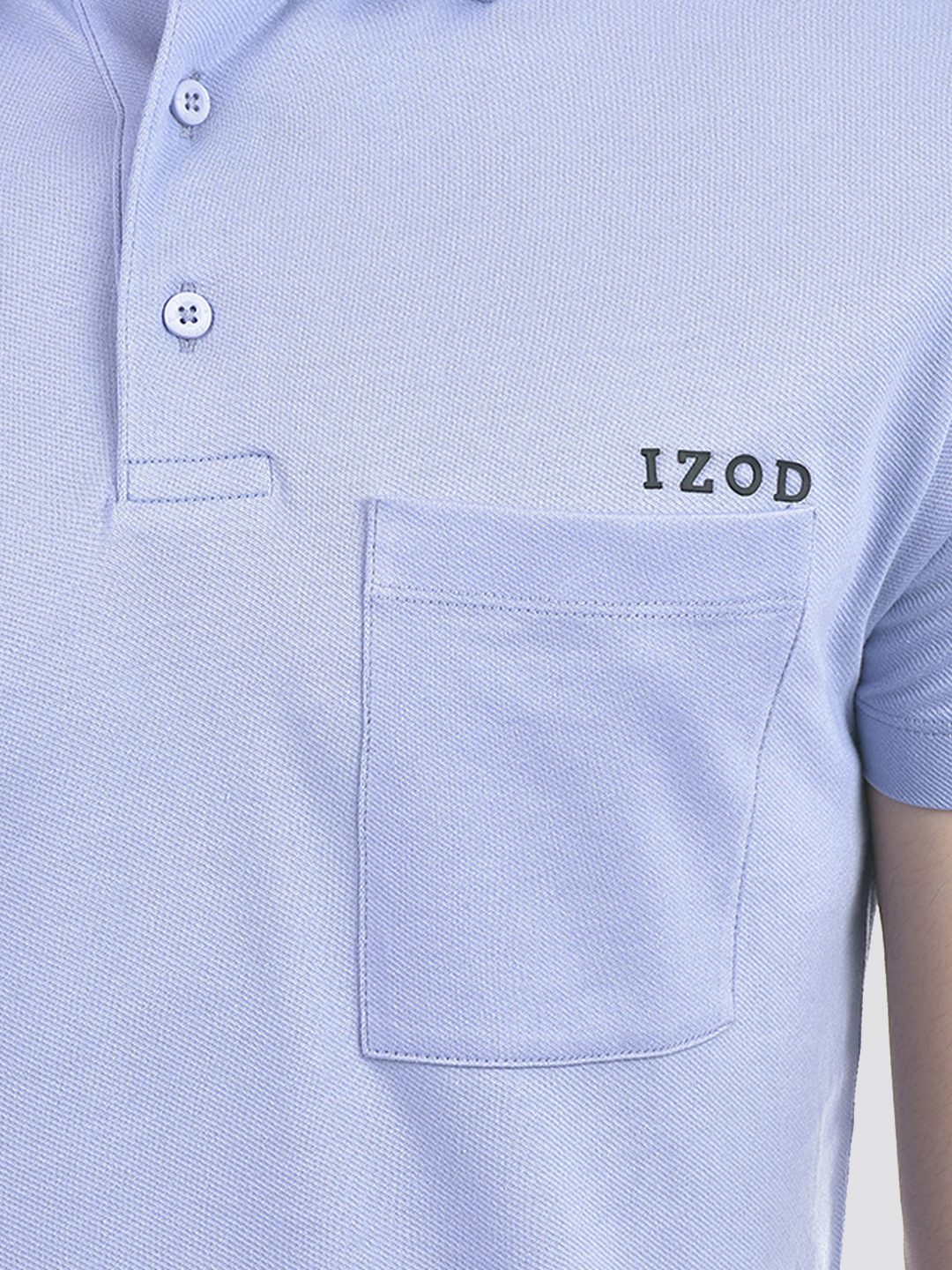 Izod Men's Solid Purple Polo T-Shirt