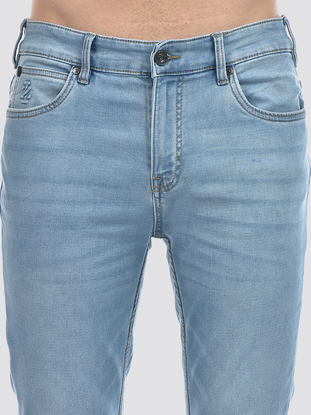 Izod Men's Faded Light Blue Jeans