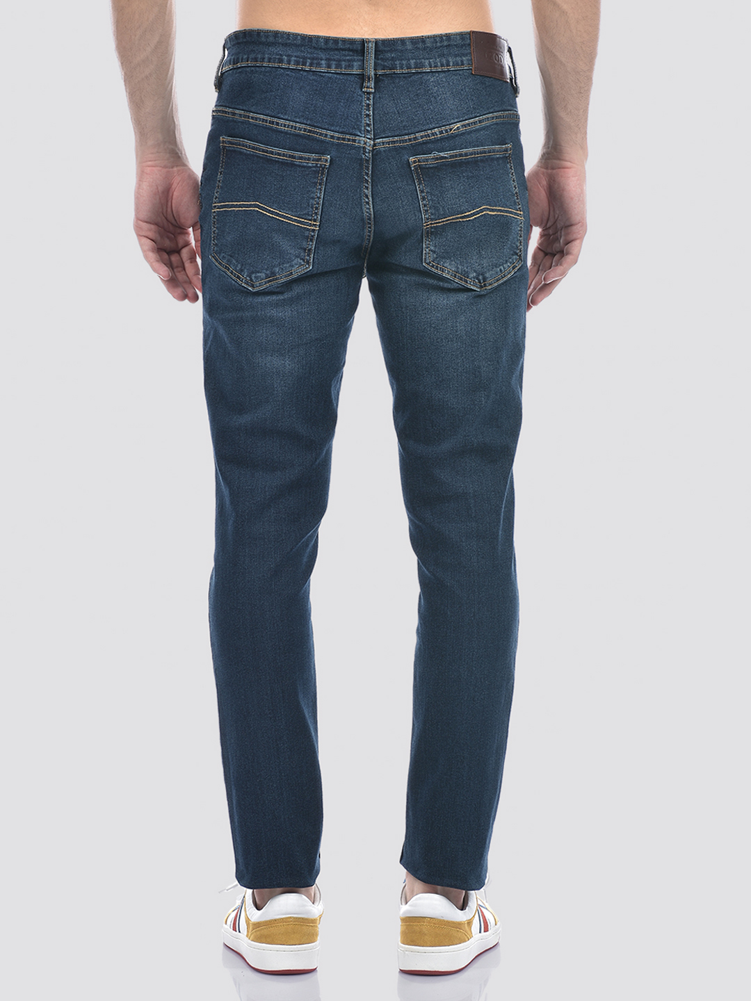 Izod Men's Faded Dark Blue Jeans