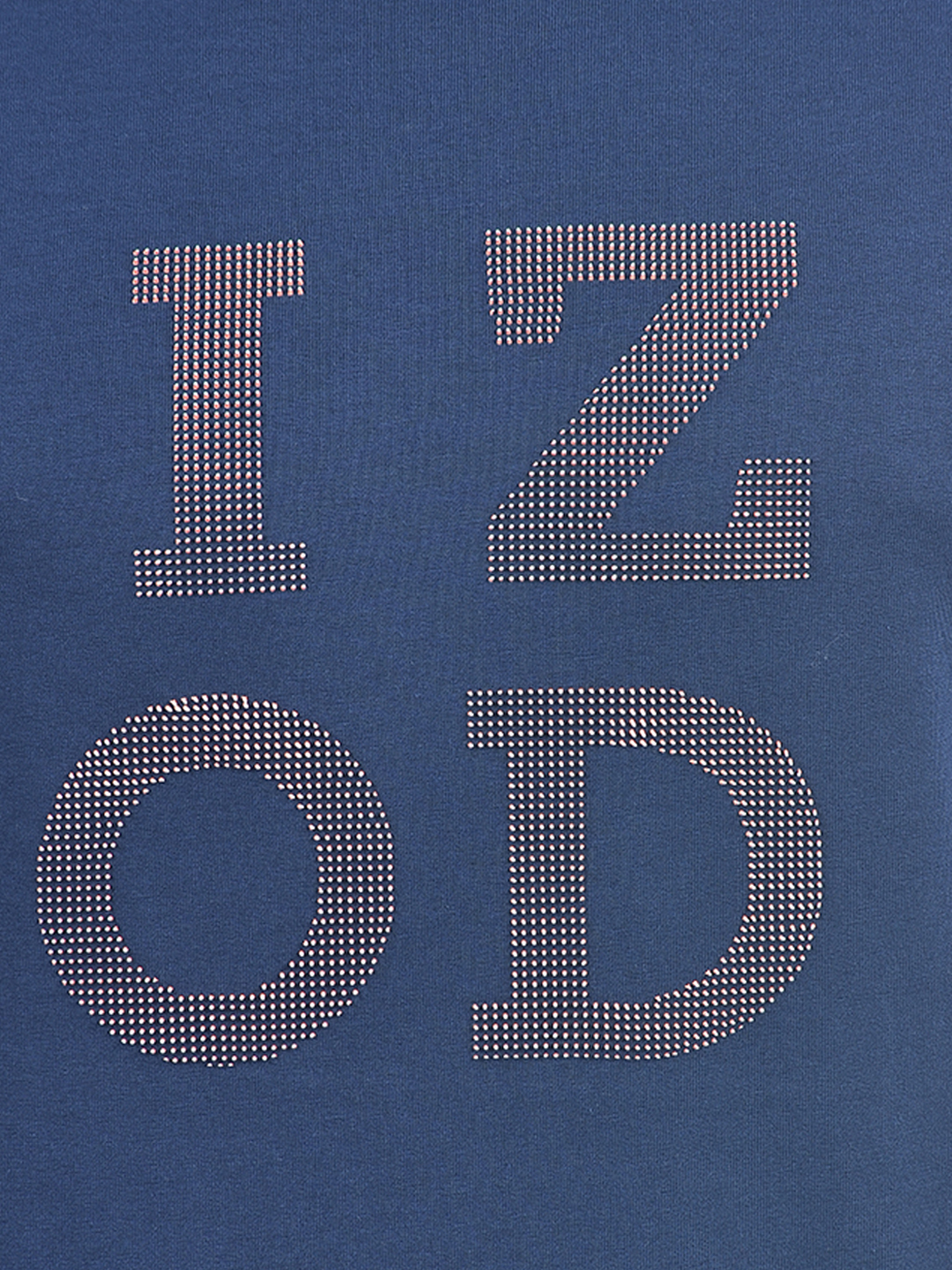 Izod Men's Textured Blue Round Neck T-Shirt