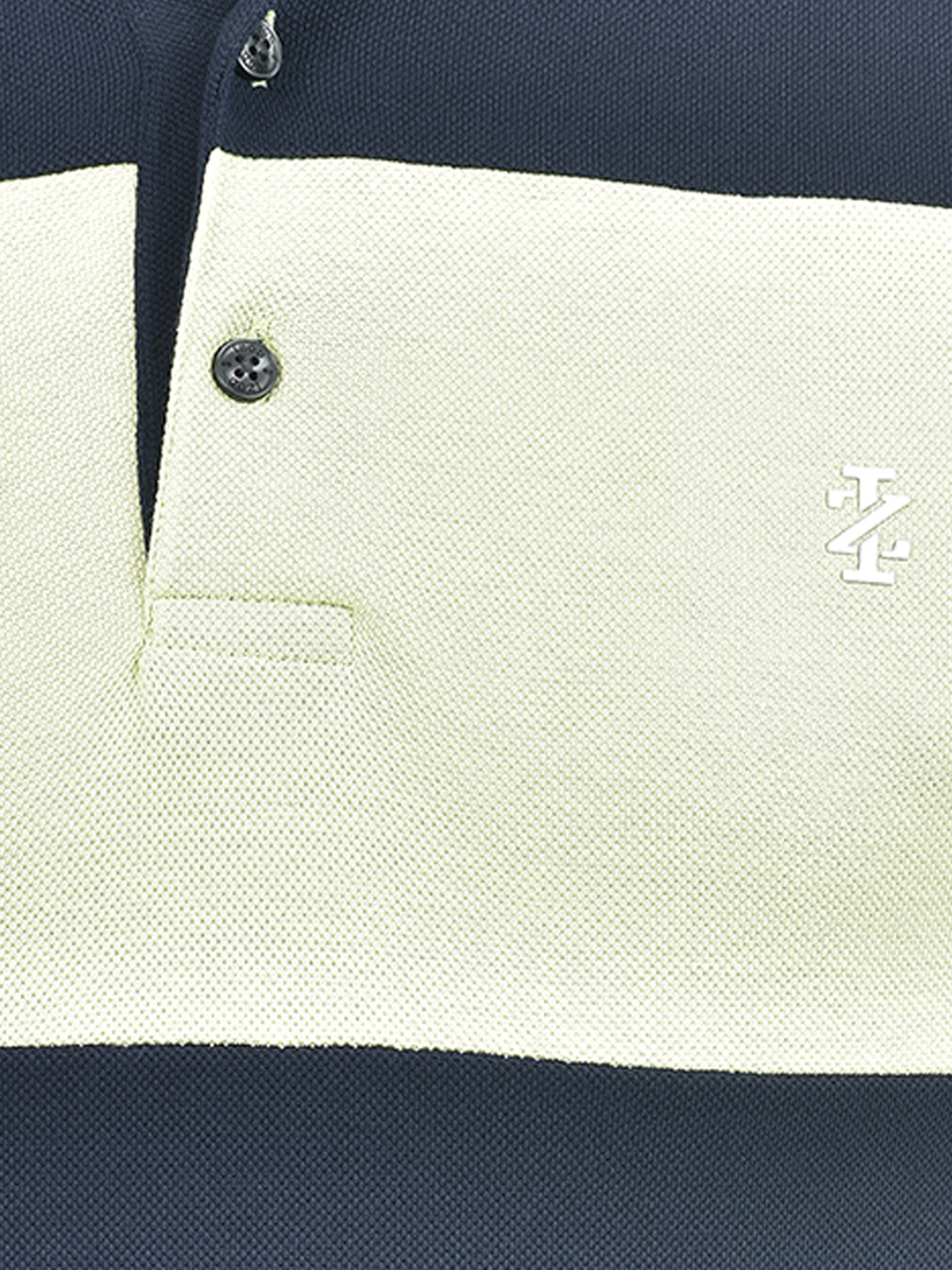 Izod Men's Color Block Navy Round Neck T-Shirt