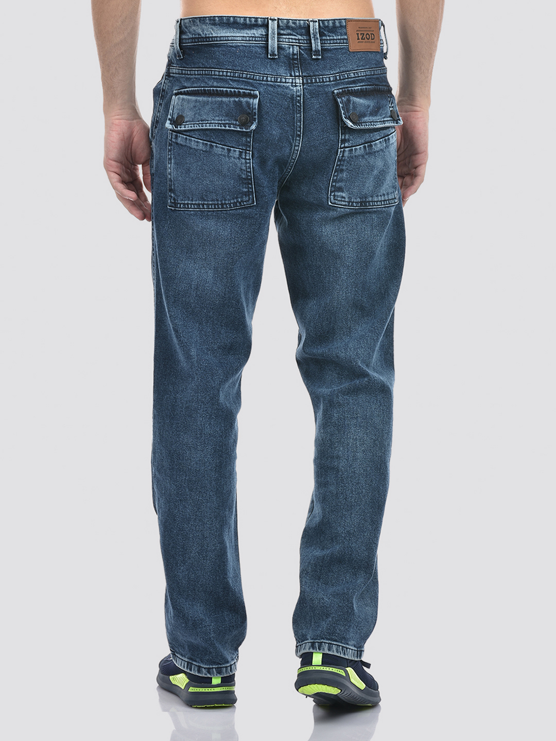 Izod Men's Solid Blue Jeans