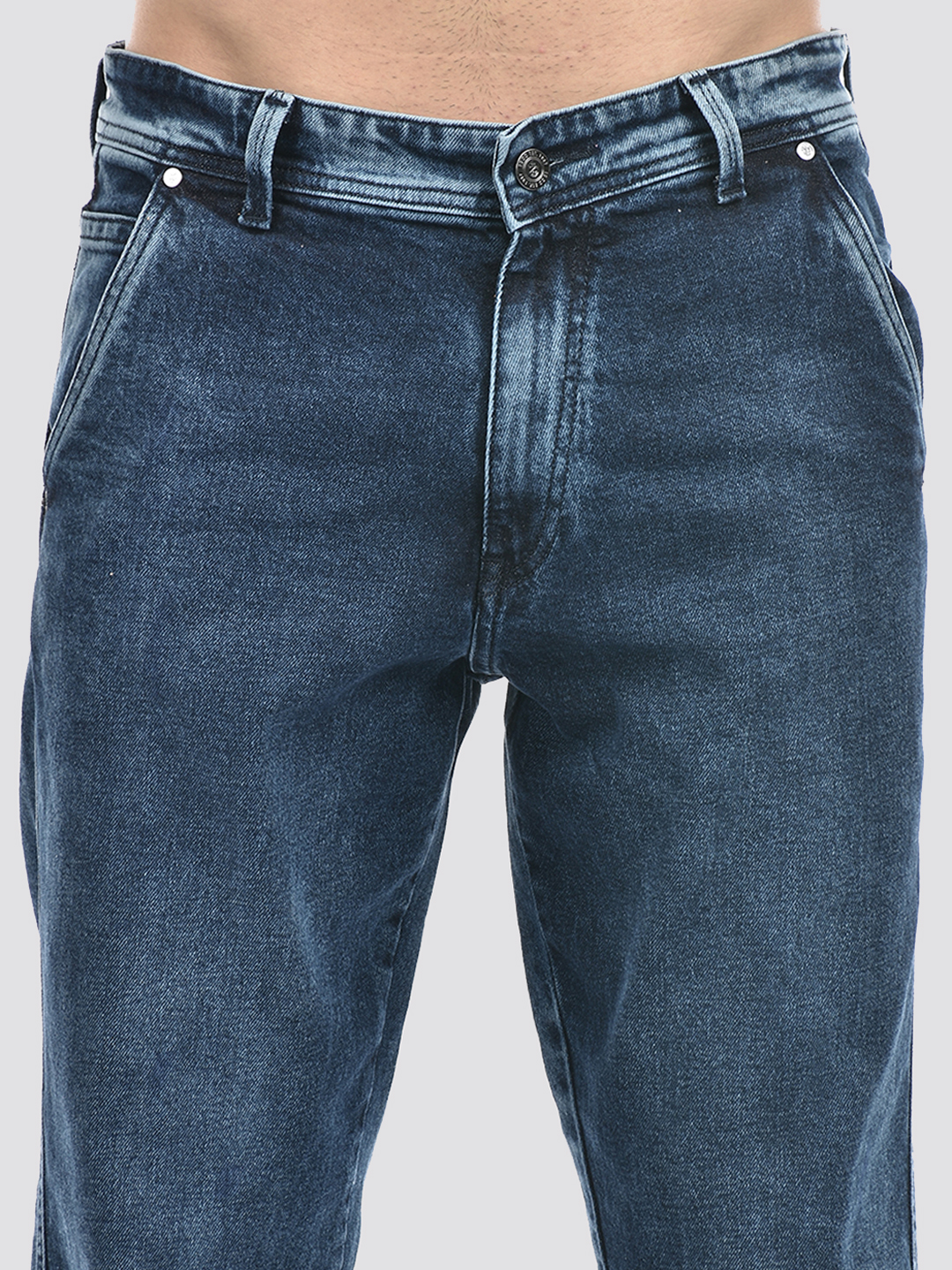 Izod Men's Solid Blue Jeans