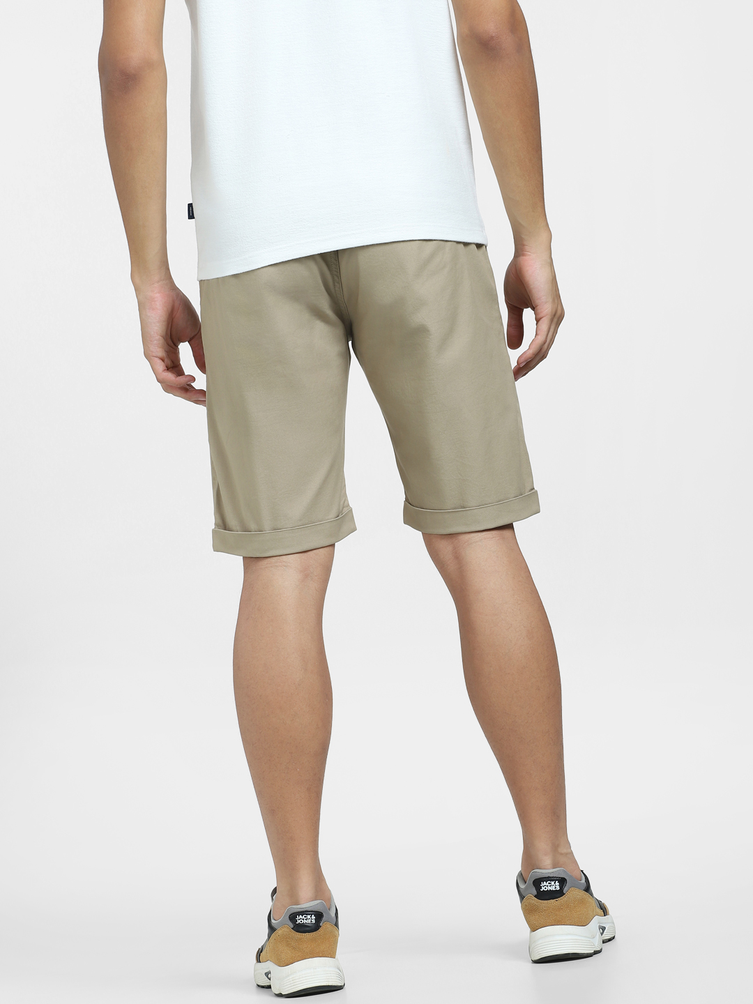 Jack & Jones Men Solid Brown Shorts