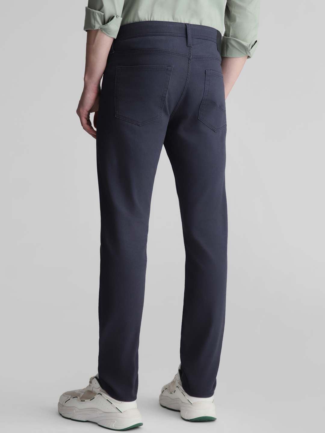 Jack & Jones Men Solid Navy Jeans