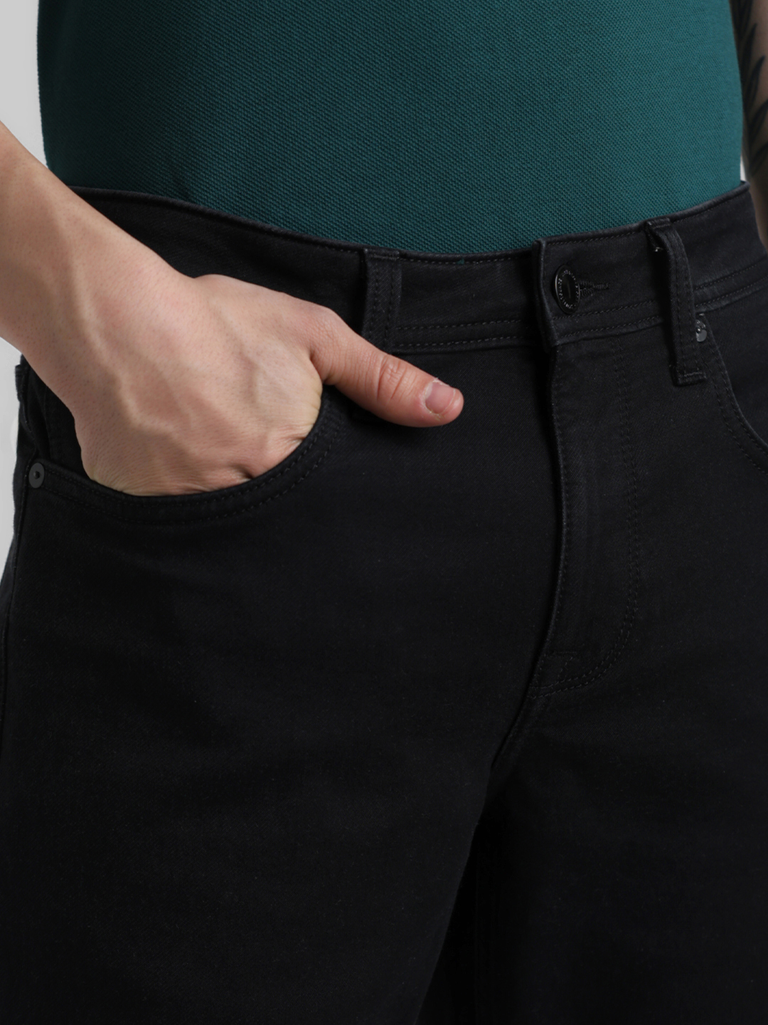 Jack & Jones Men Solid Black Jeans