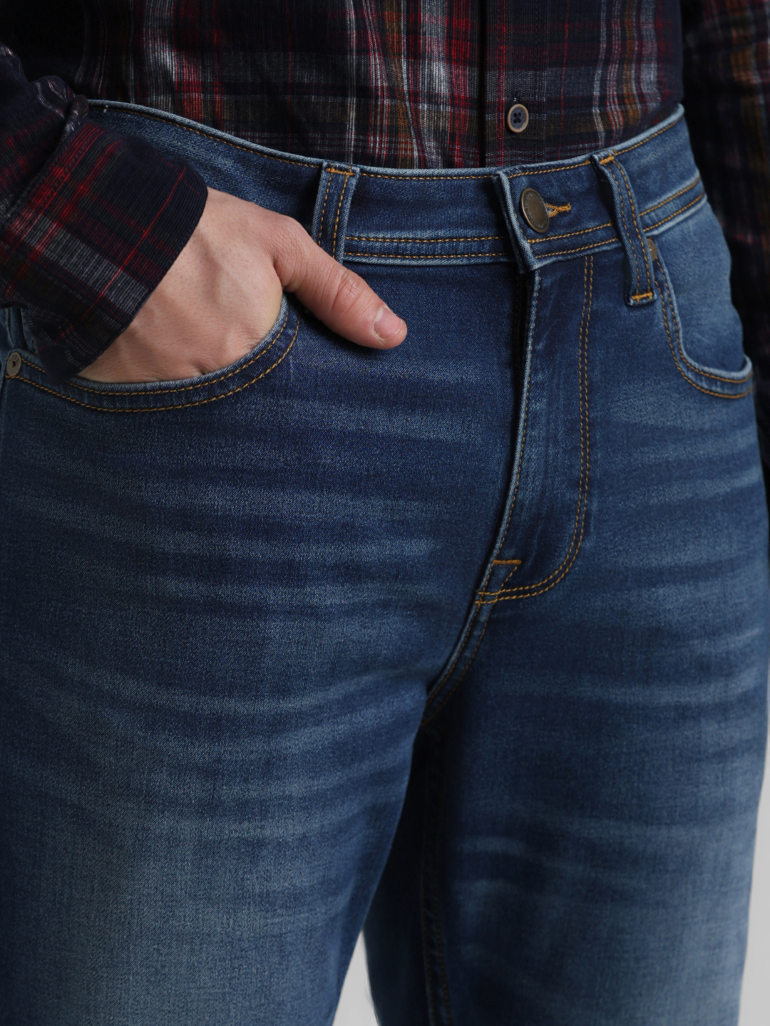 Jack & Jones Men Solid Blue Jeans